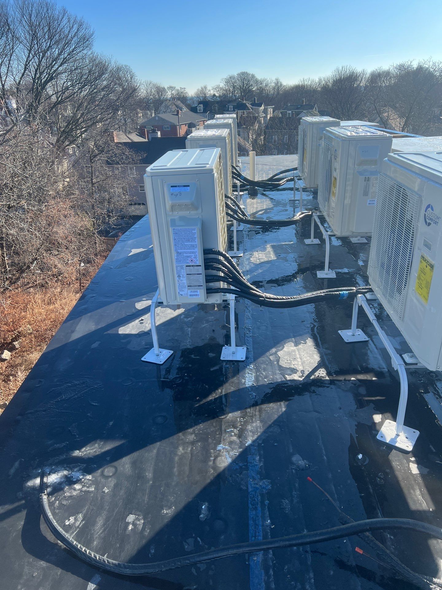 Mini Split Condenser Installation — Beverly, MA. by FAGONE MECHANICAL