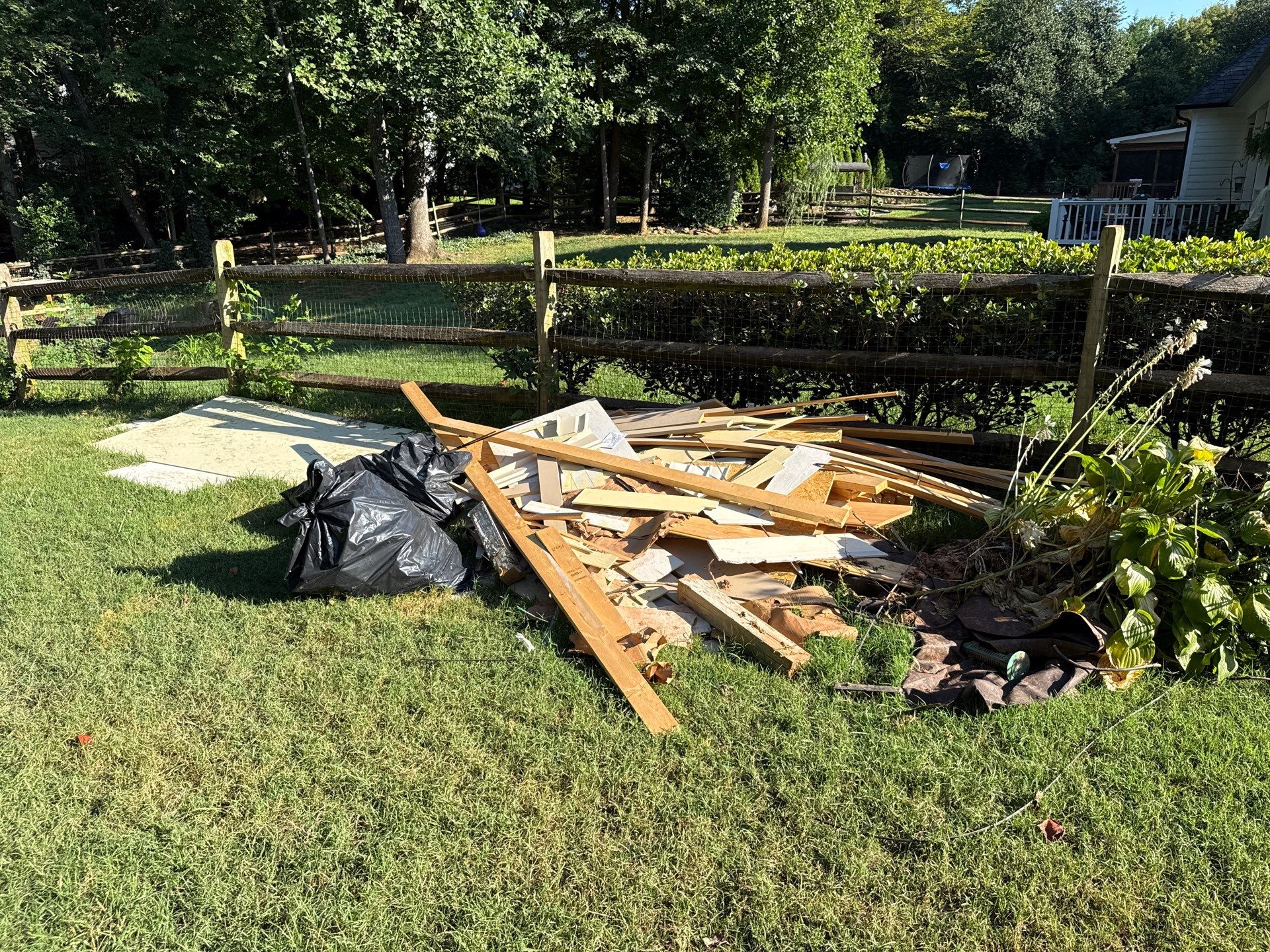 Project in Huntersville by Badger Hauling