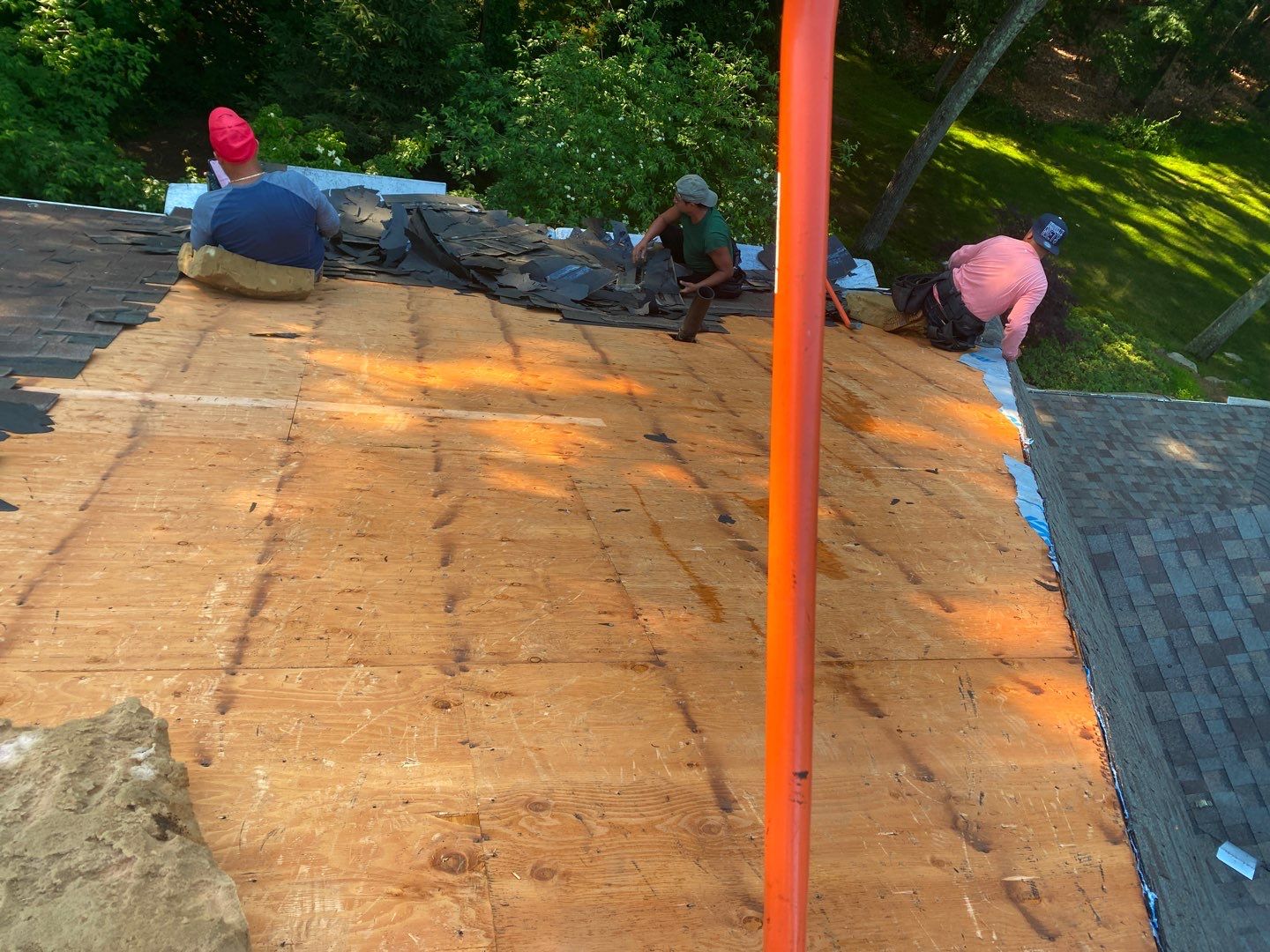 Residential Roofing Installation using Owens Corning Duration Driftwood by A Plus Exterior
