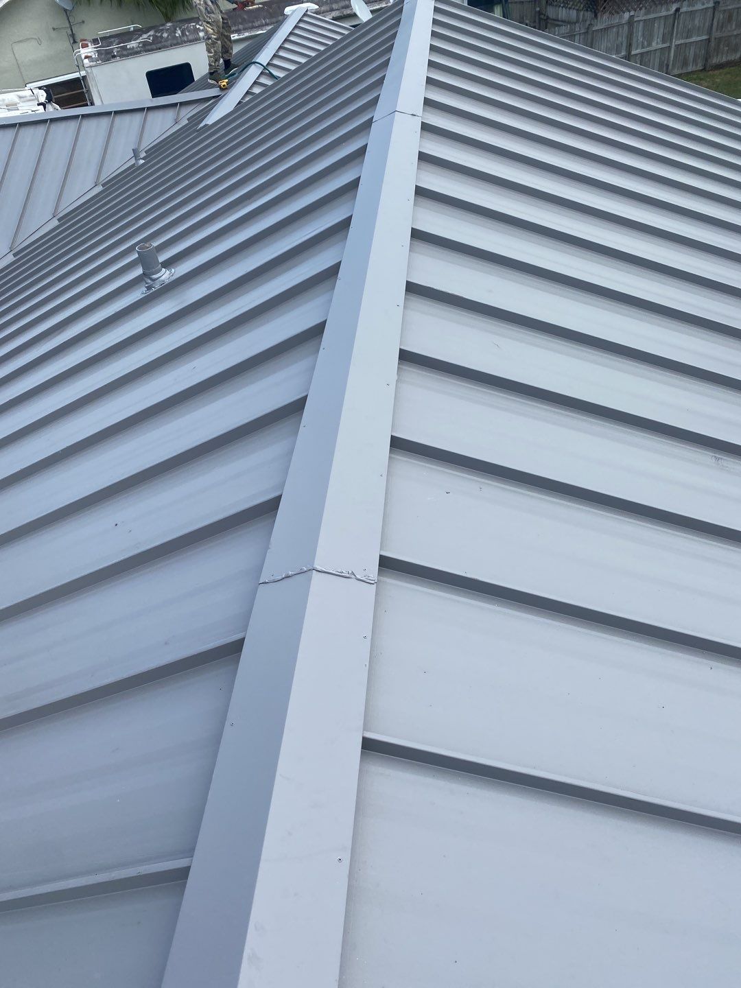 Dove Gray Standing Seam Metal Roof Replacement – Pembroke Pines, FL by ASP SuperHome