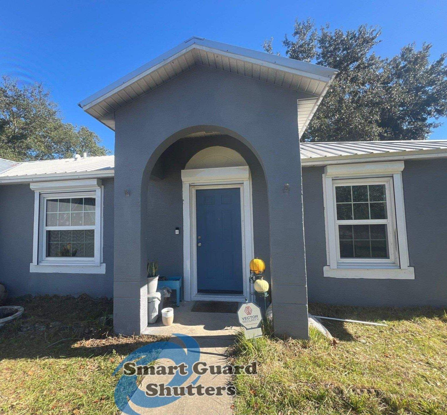 Hurricane Protection in White by Smart Guard Shutters