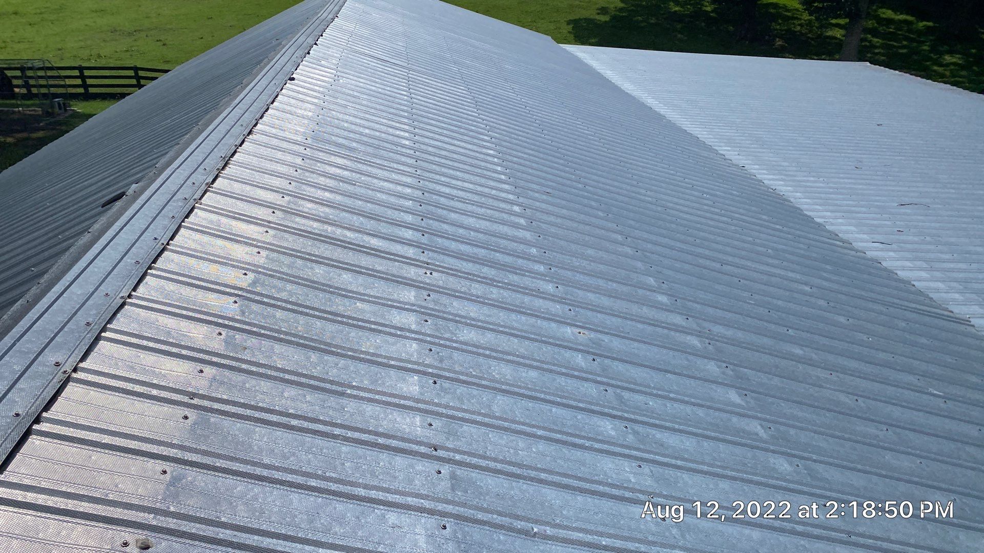 Beautiful Standing Seam Metal Roof by Just In Time Roofing and Restoration