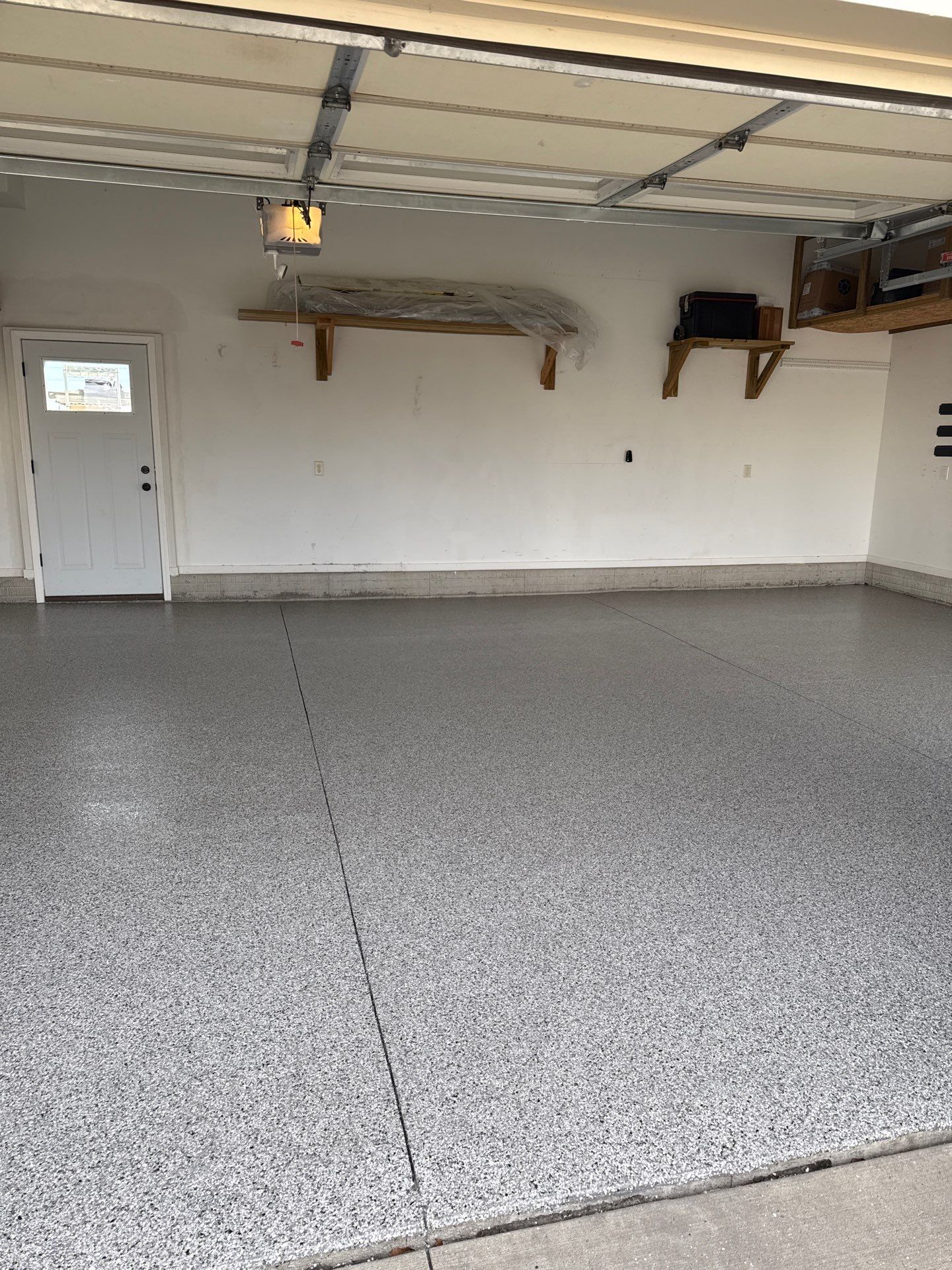 New Years Resolutions May Take A Long Time To See Results, But Our Floors Take Just One Day to Install. by Revival Concrete Coatings