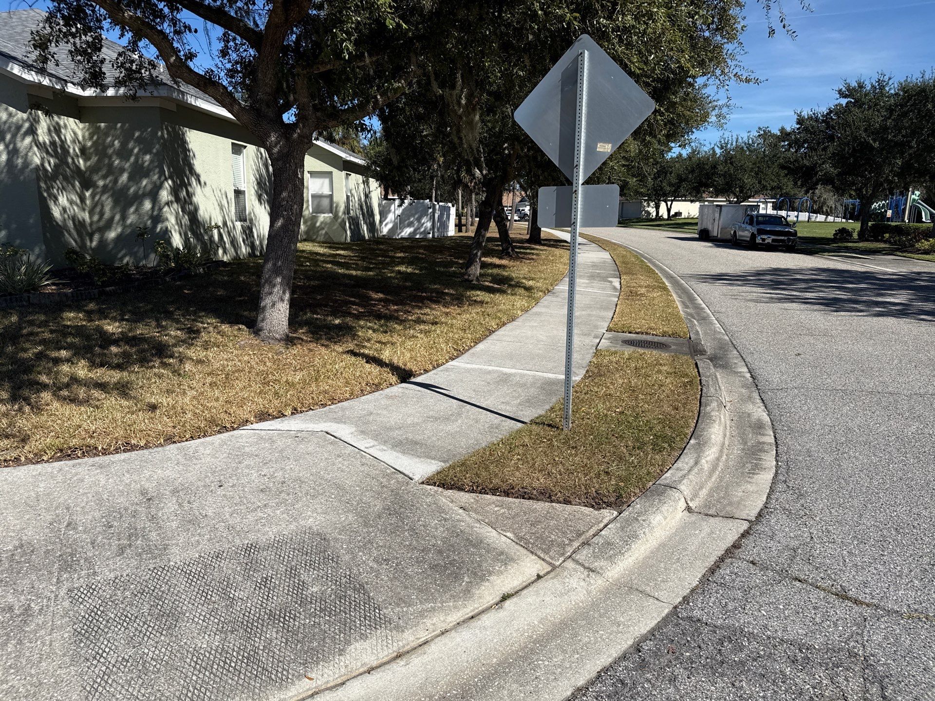 Driveway & Sidewalk Cleaning Transformation | Kingsfield Lakes, Parrish FL by Sunshine AquaWash