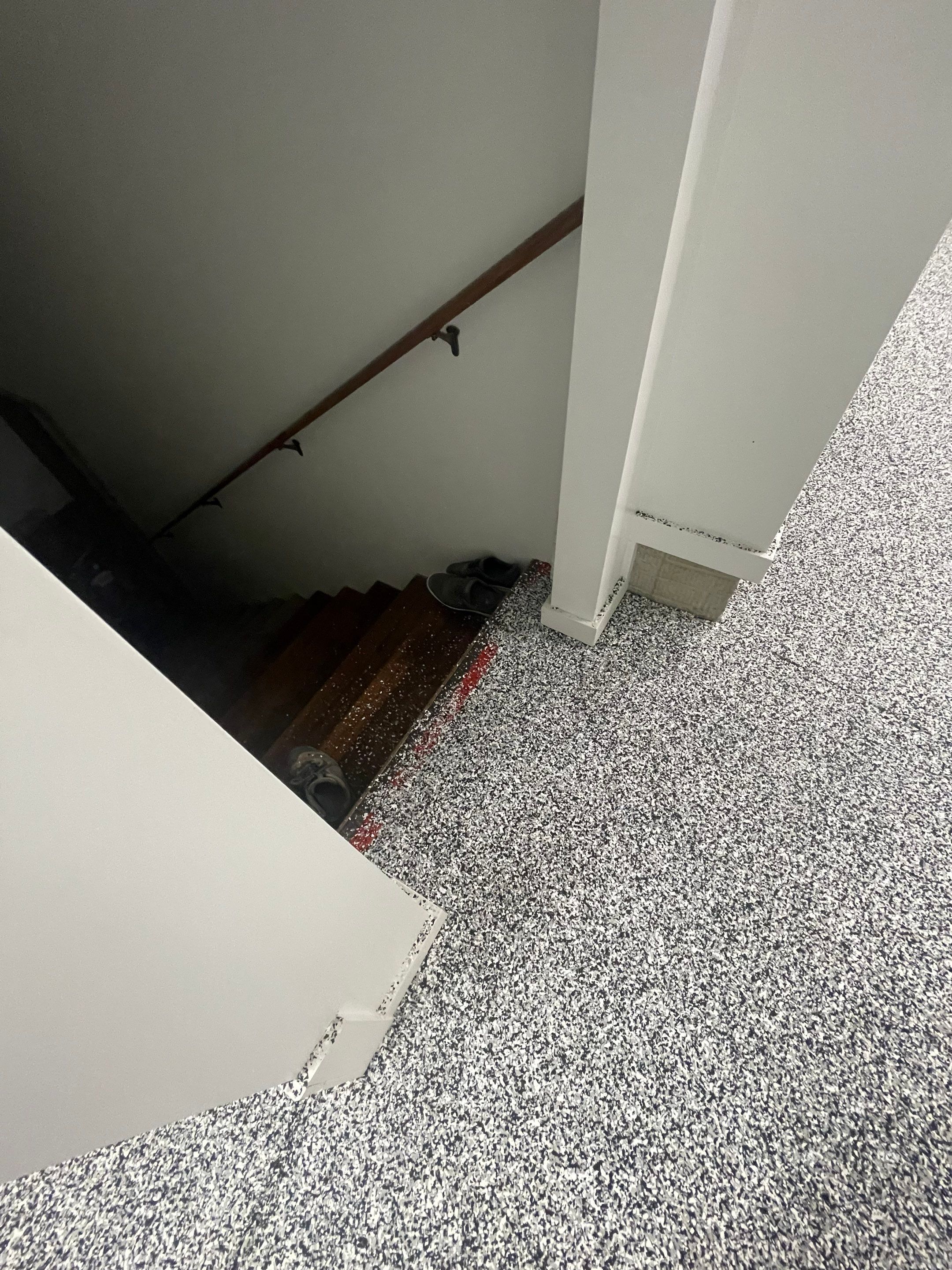 Garage Floor Coating and Domino Flake Finish in Sioux Falls by Select Painting, Coatings & Garage Cabinets