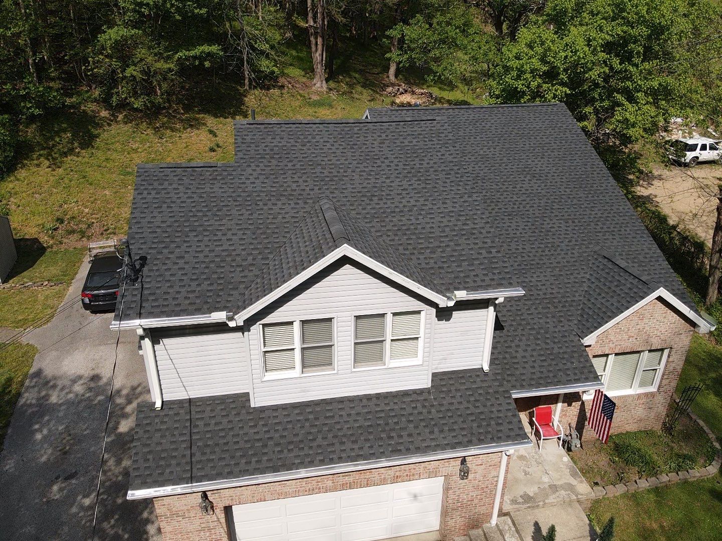 Residential Roofing Installation using GAF Timberline HDZ Charcoal by Rainstoppers Roofing