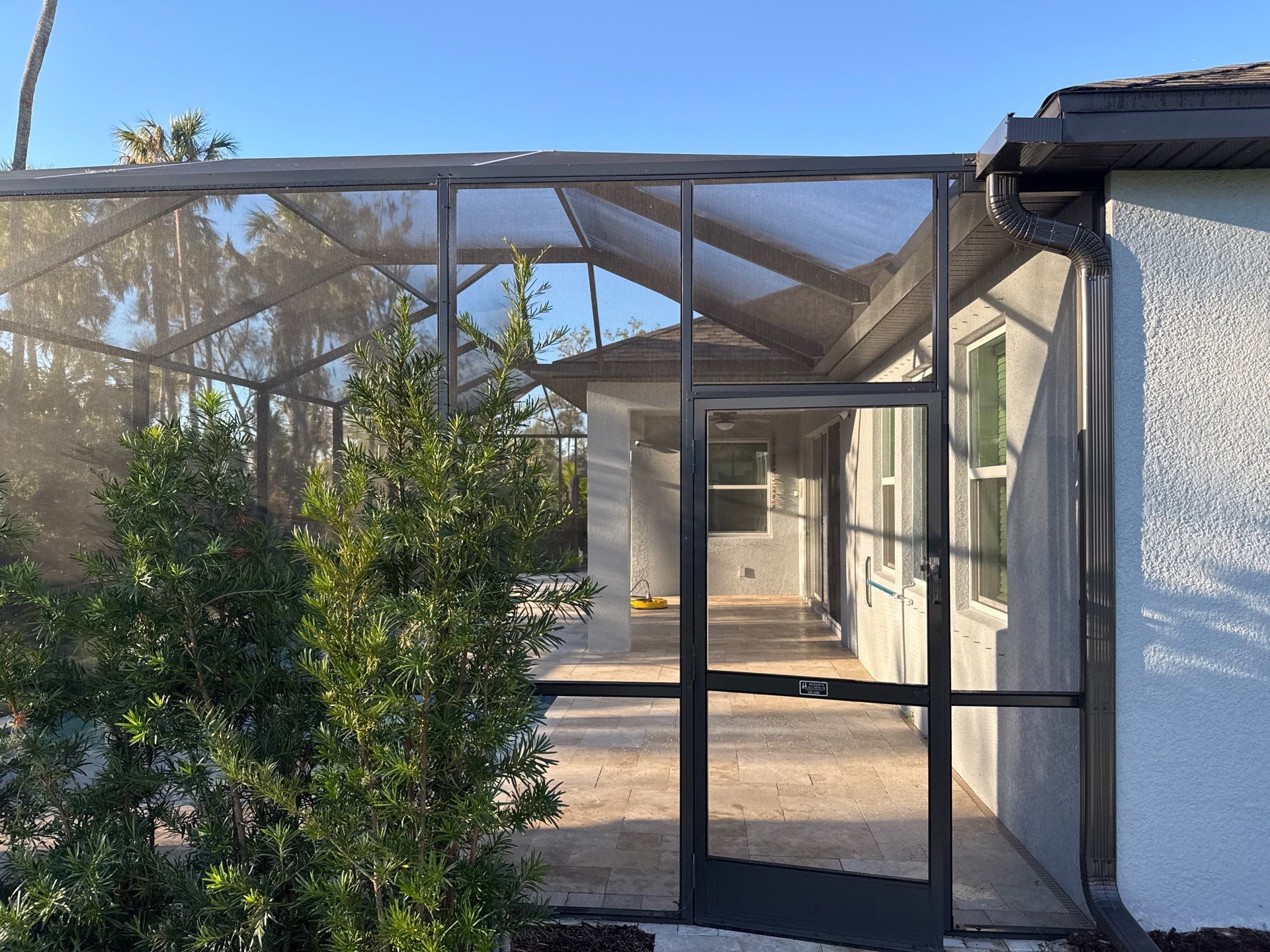 Paver Pool Deck Cleaning & Pool Cage Cleaning in Trevesta – Palmetto, FL by Sunshine AquaWash