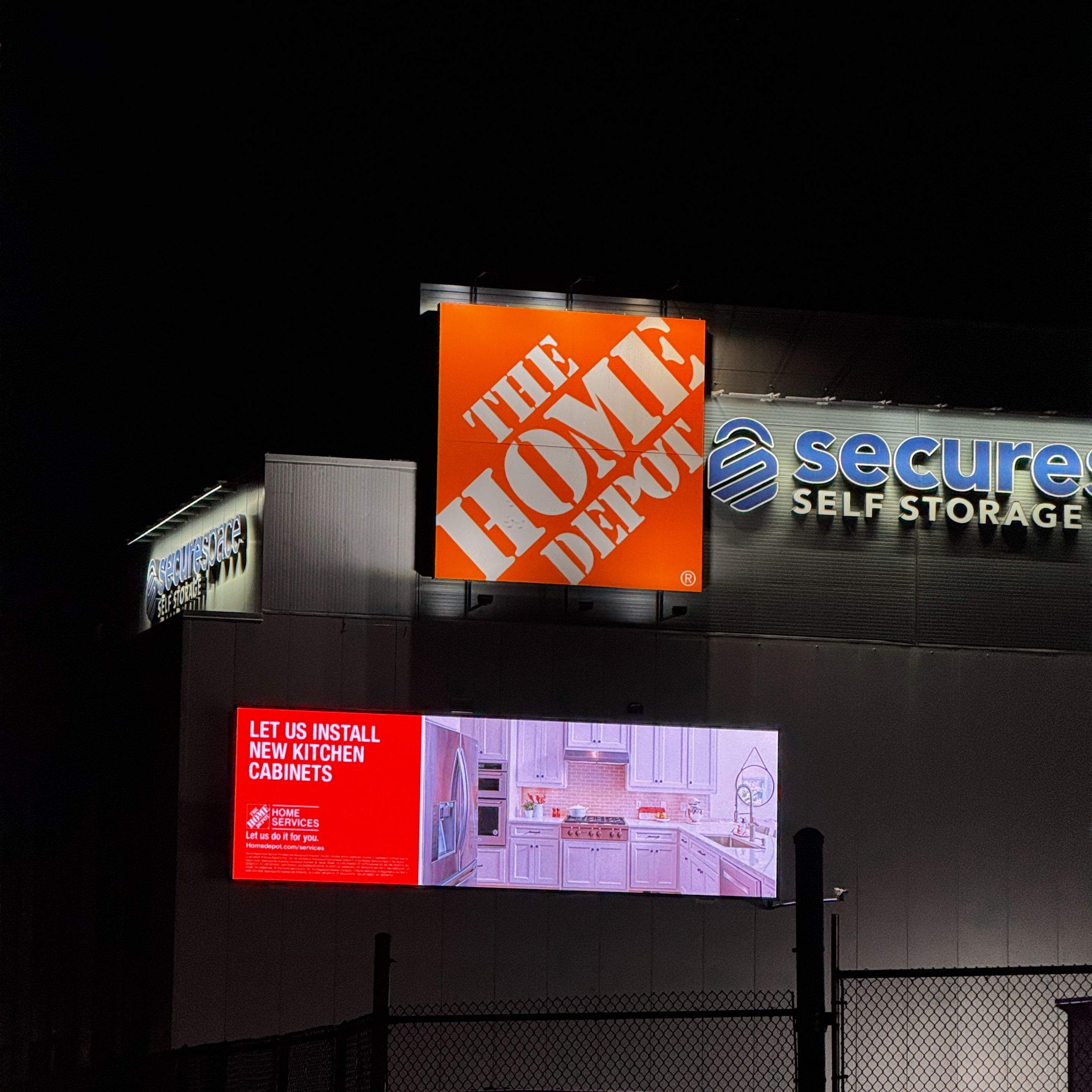 HOME DEPOT Large LED Sign  by CAD Signs