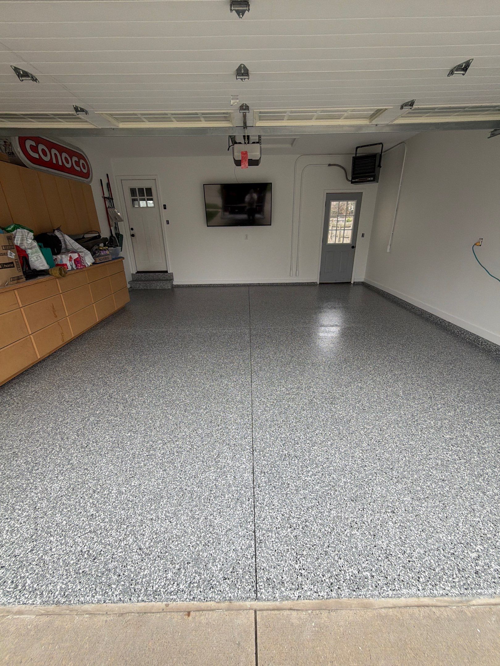 Indianola Garage Transformation by Revival Concrete Coatings