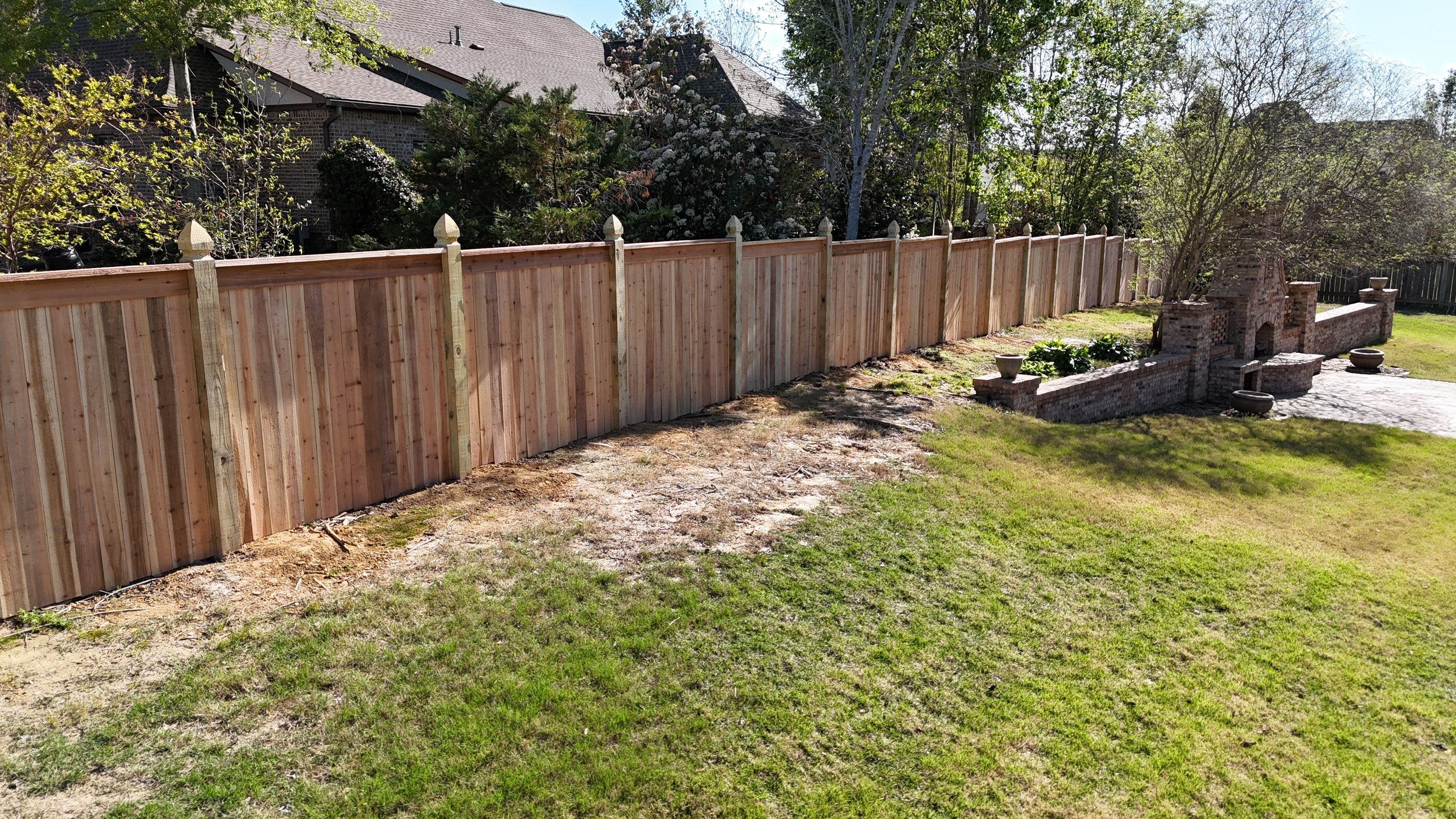 6’ Cedar Good Neighbor 6x6 French Gothic by Roberson Construction LLC