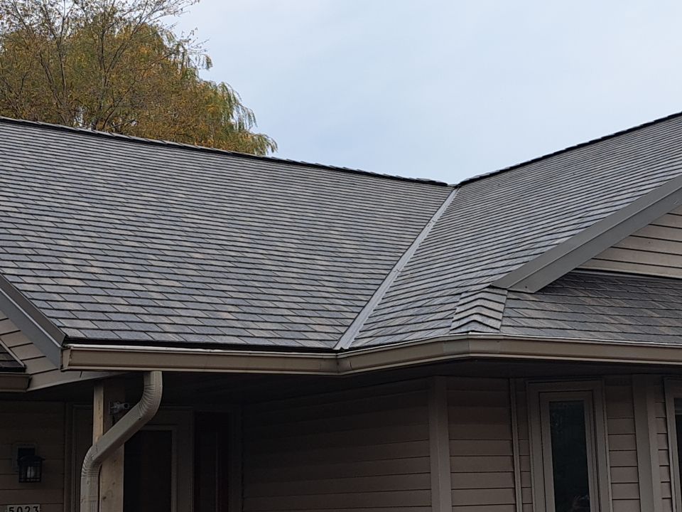 Residential Roof Installation with F-Wave Revia Shingles in Sheboygan, WI by Gellings Roofing and Siding LLC