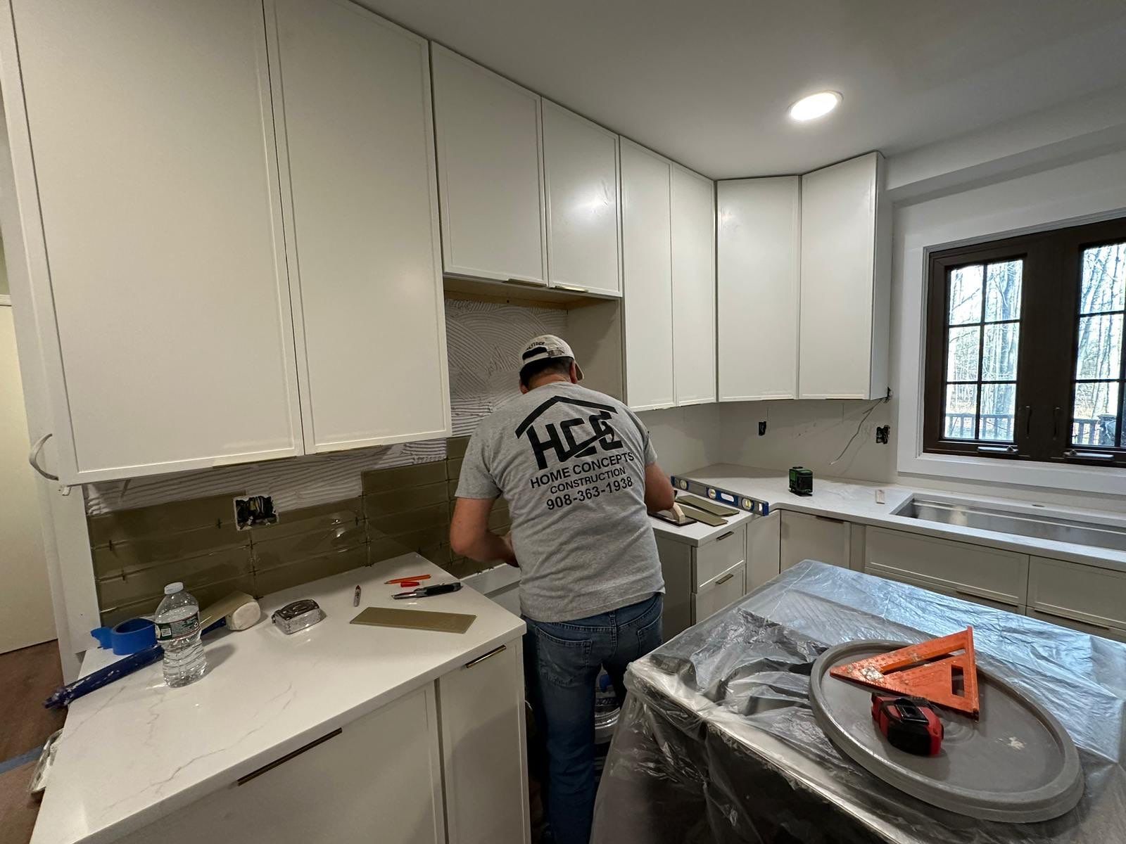 Kitchen Remodel using Cabinets by Home Concepts Construction