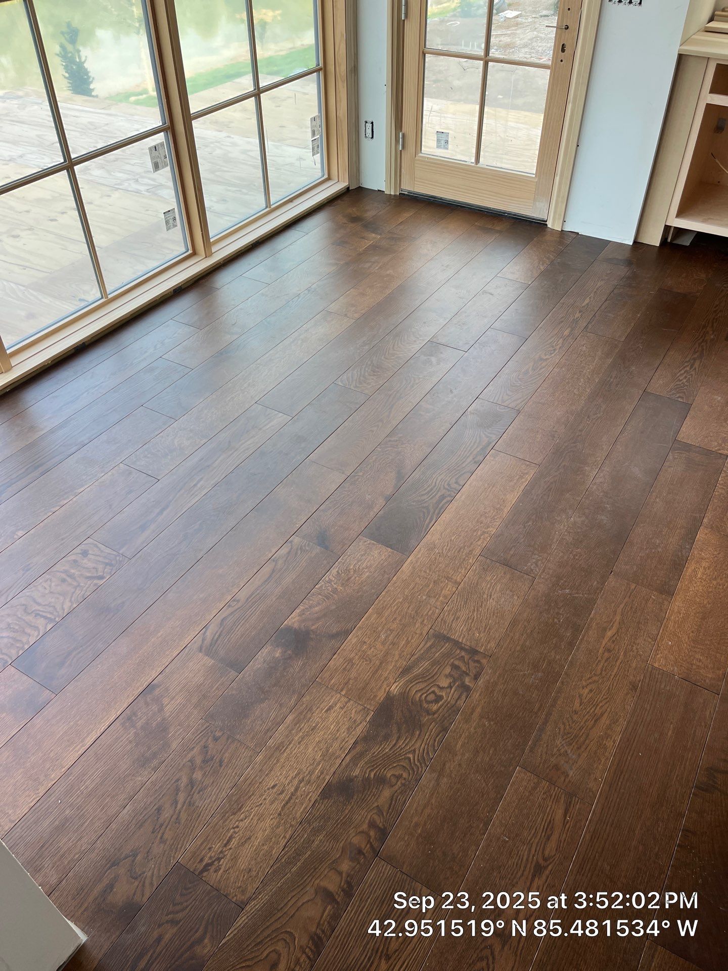 Stunning Ada Brownstone - Custom Staircase, Pattern Floor by RTBaldwin Hardwood Floors