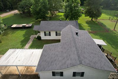 Residential Shingle Reroof using CertainTeed XT25: Moire Black