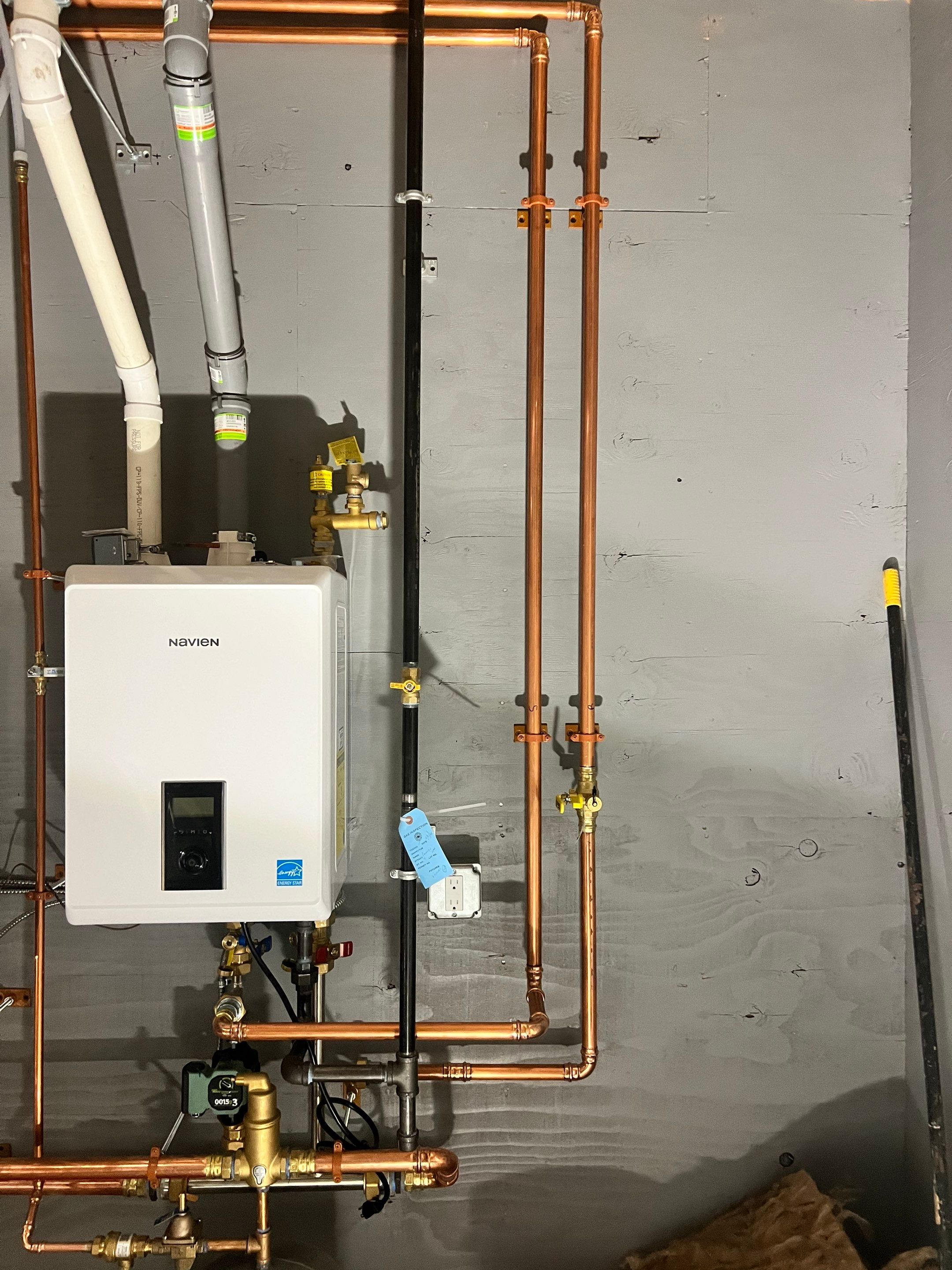 Water Heater Installation, Gas Piping, and Plumbing Completion — North Reading, MA by FAGONE MECHANICAL