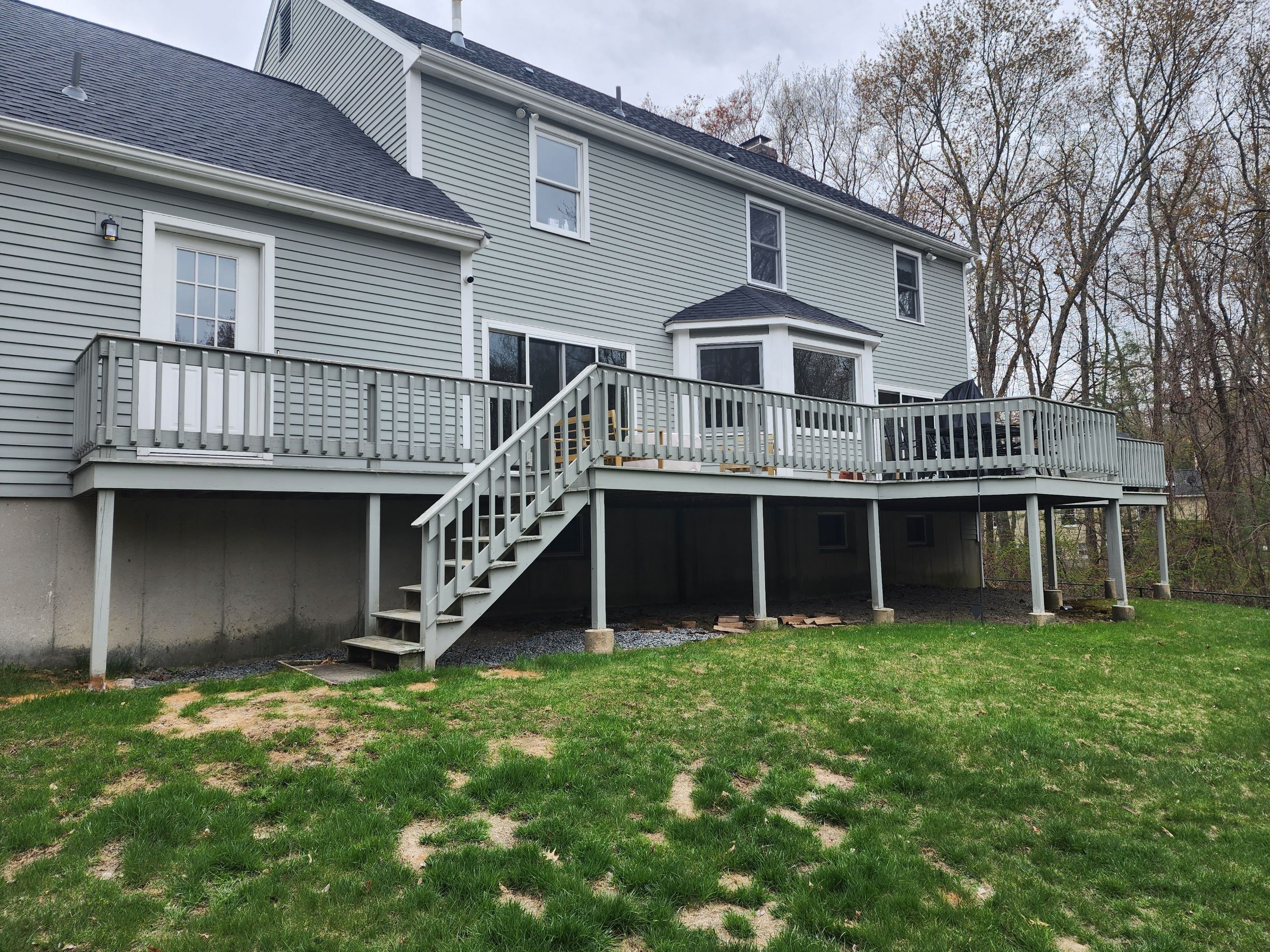 Deck refacing project in Framingham, MA by UBrothers Construction