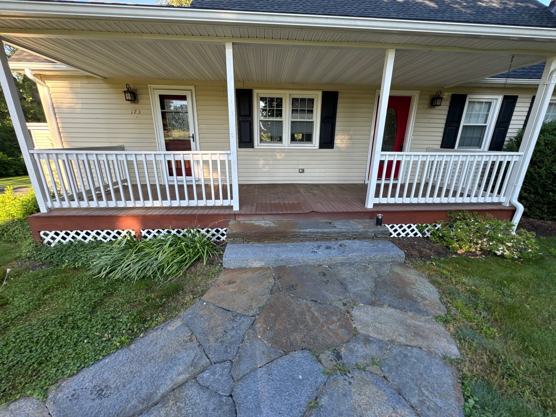 Front Porch Upgrades using TimberTech Advanced PVC Porch Collection by Chagnon Building & Remodeling LLC