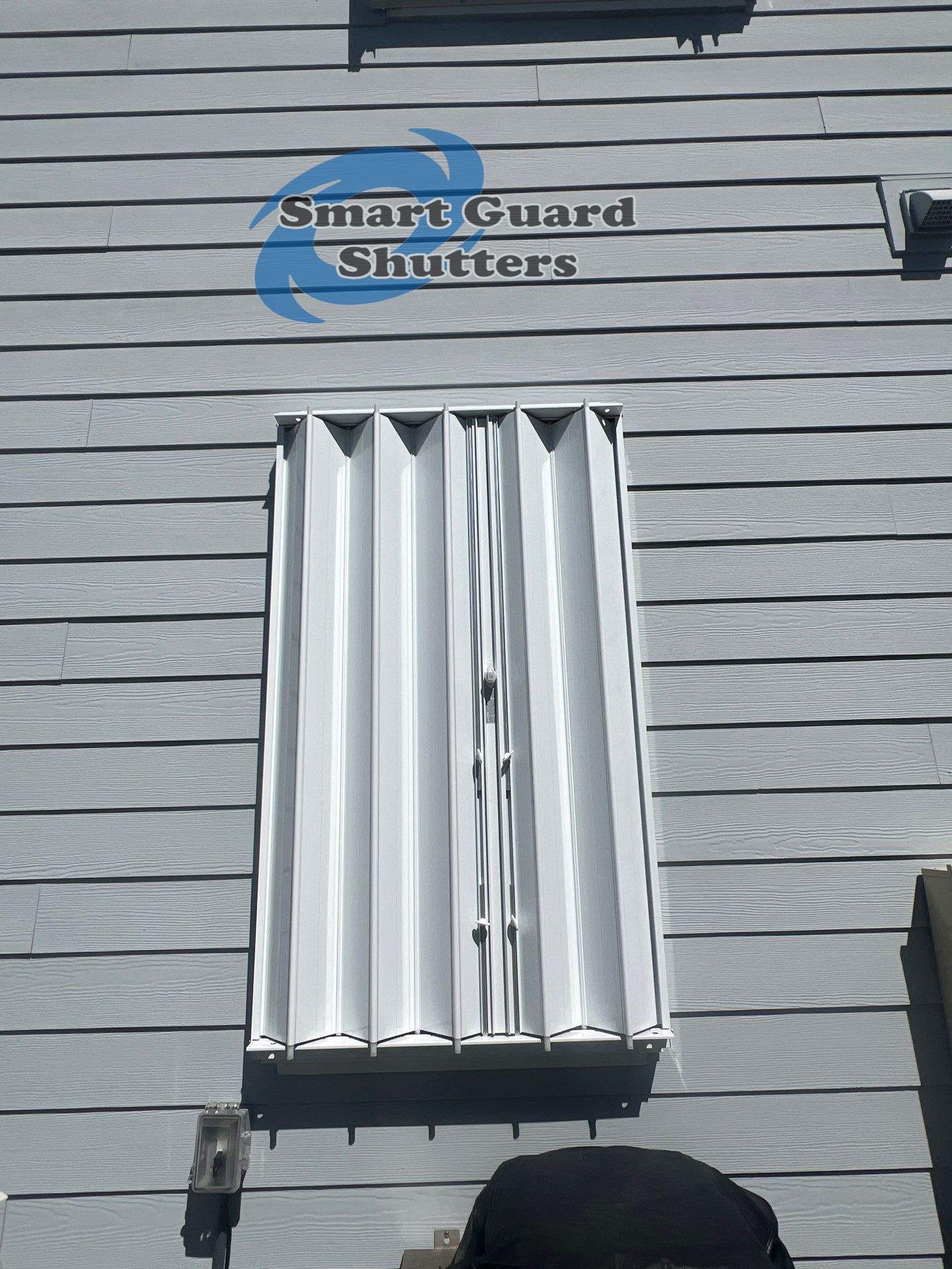 Hurricane Protection in White  by Smart Guard Shutters