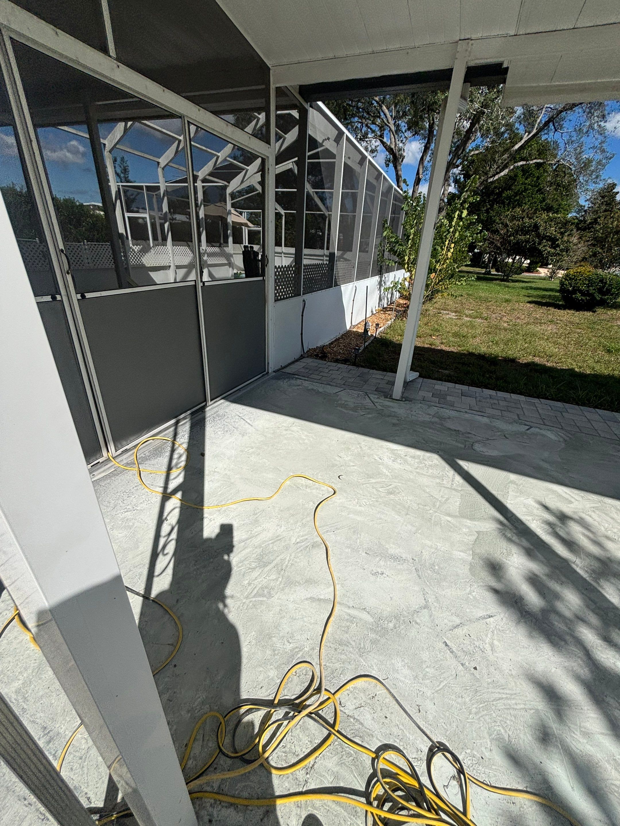 Flagstone Driveway Concrete Coating by Performance Floors & Coating