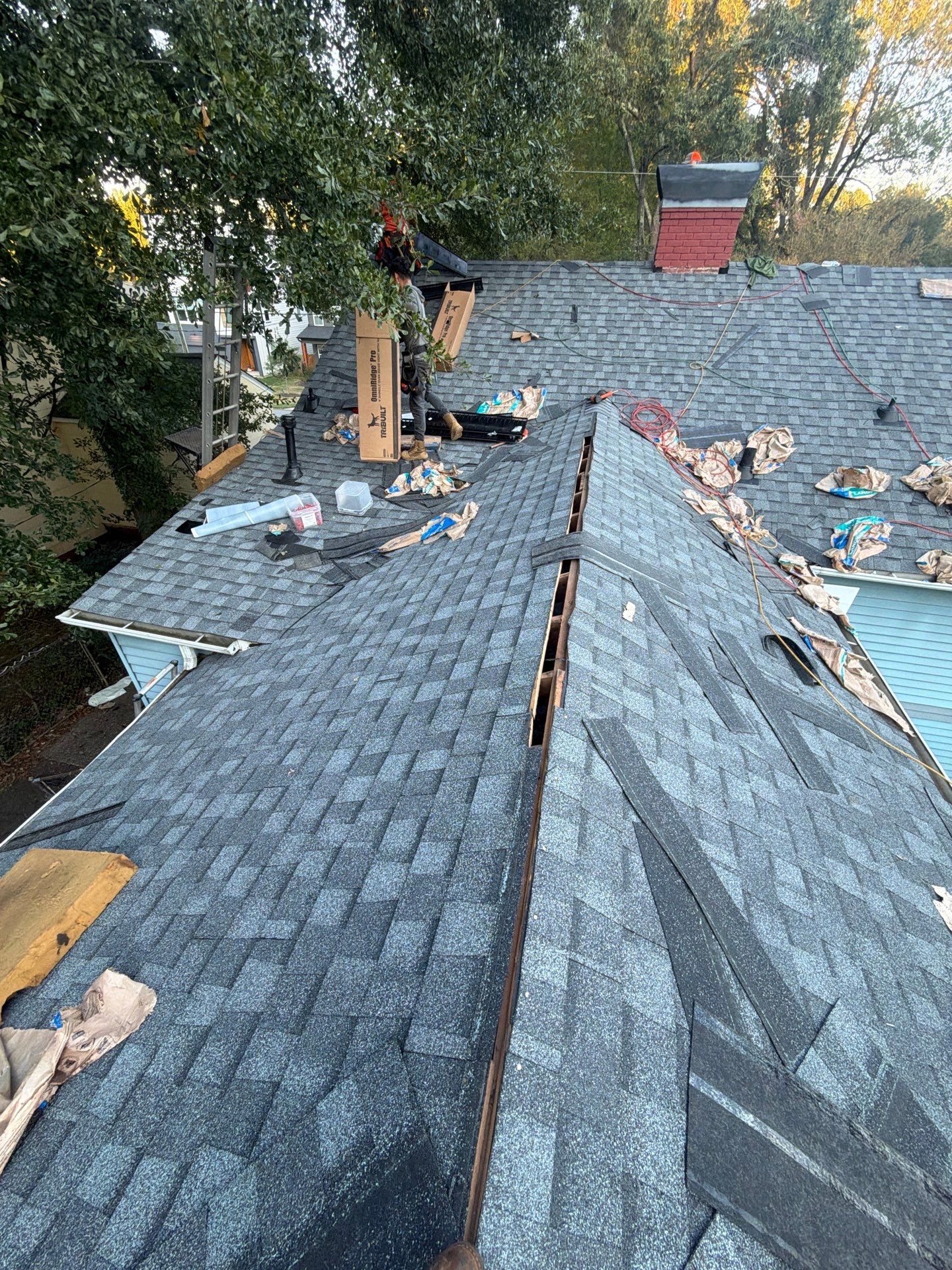 Roof replacement by hail and wind damage by Just Brilliant Restoration JBR