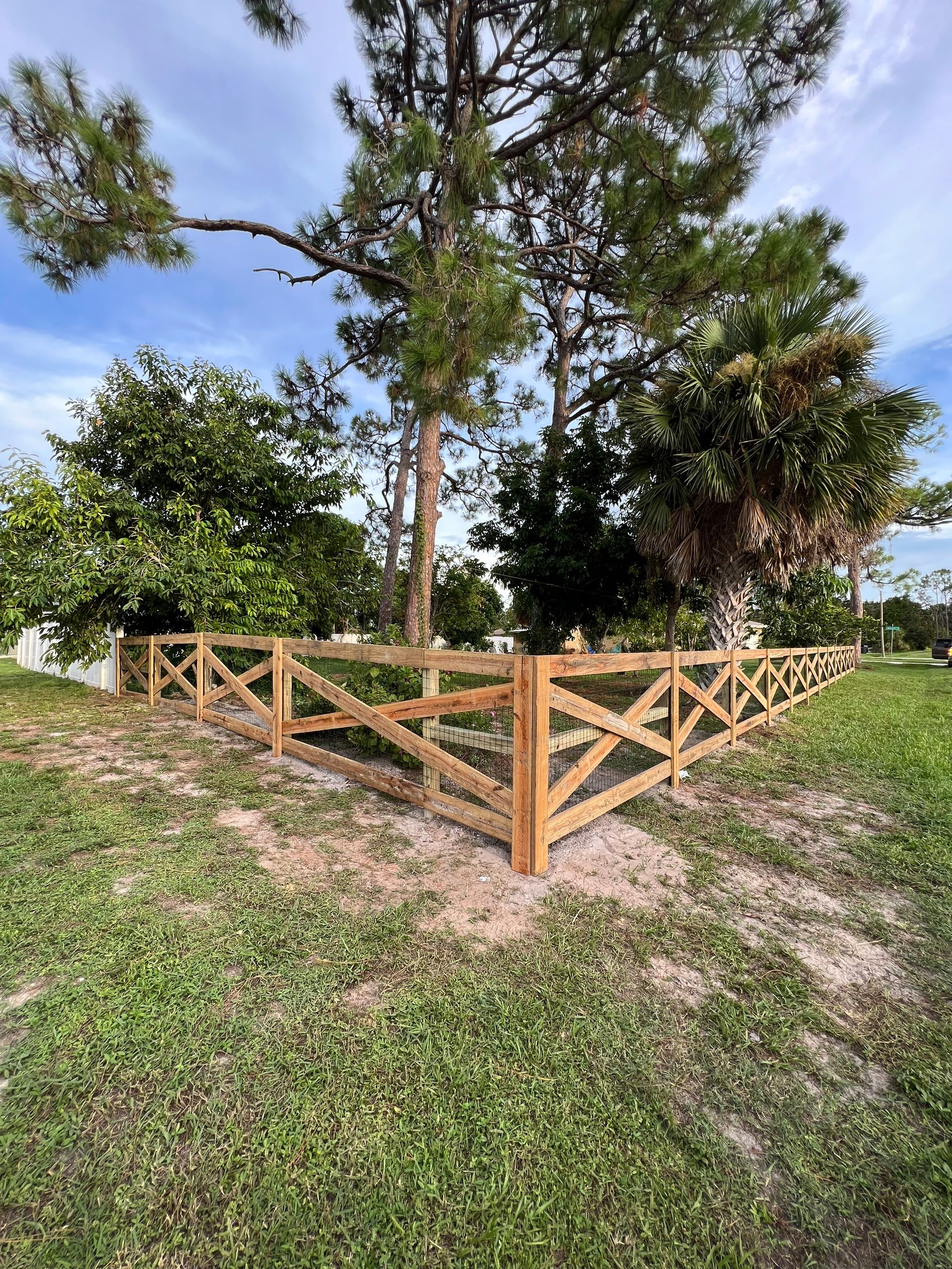 Wood Fence Installation using 4x10 Ranch Gate  by Asap fence and gates, LLC