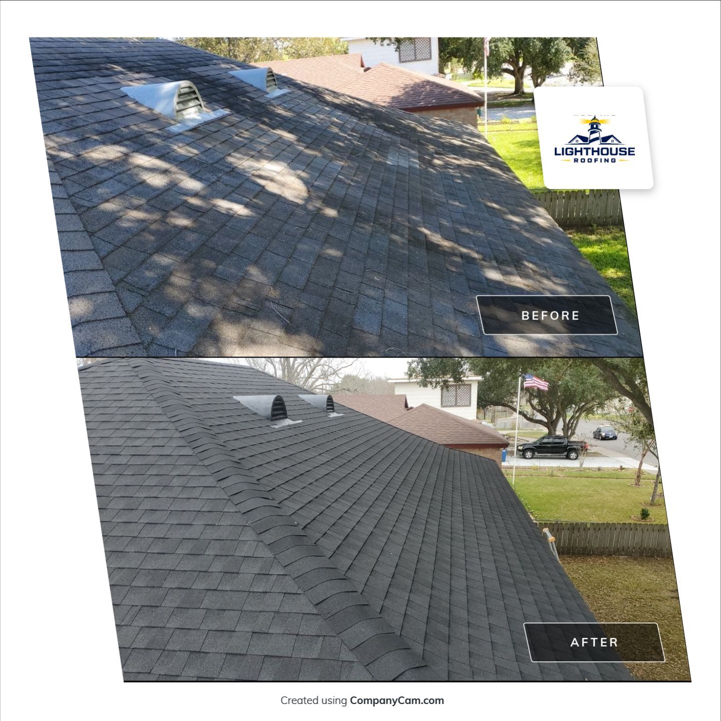 Residential Roofing Installation using GAF Natural Shadow by Lighthouse Roofing