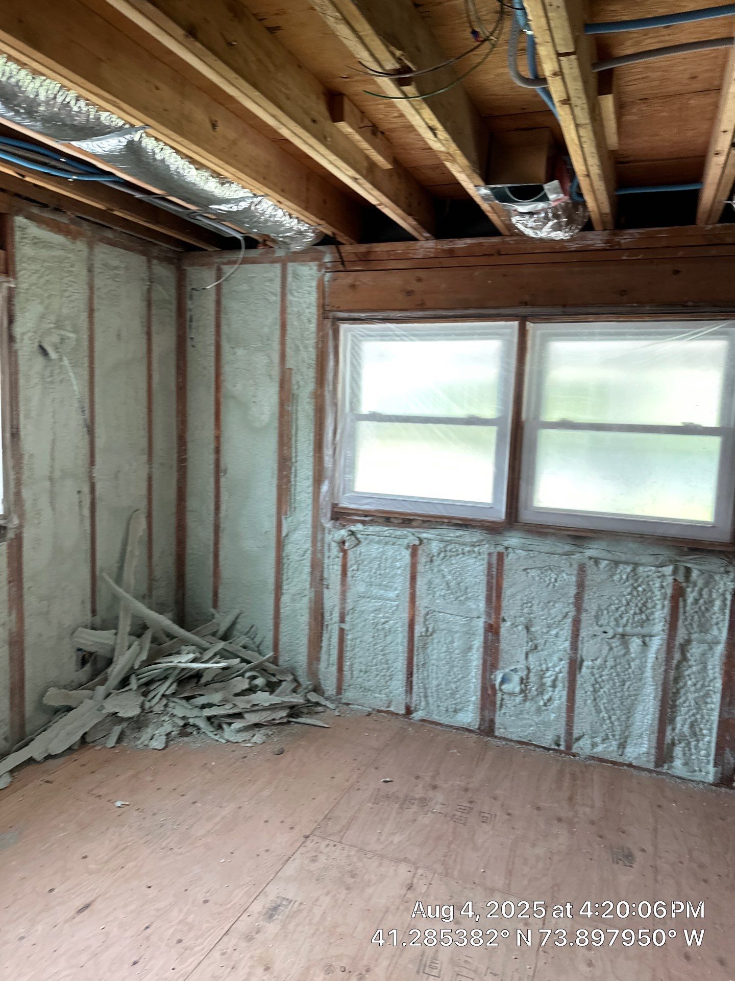Home Remodel using Closed Cell Spray Foam by NYS Foam & Energy