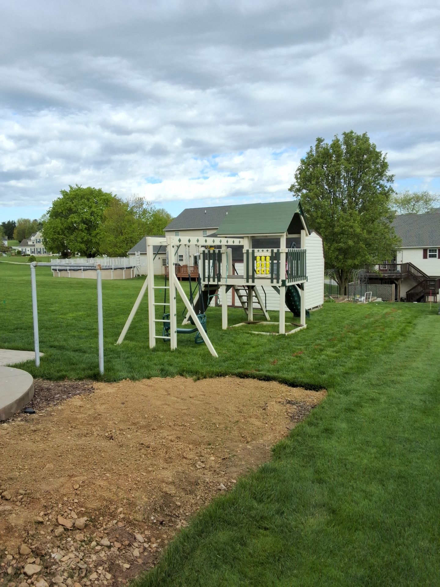 Picture Frame with Black Coated Wire by Kingdom Fence & Supply