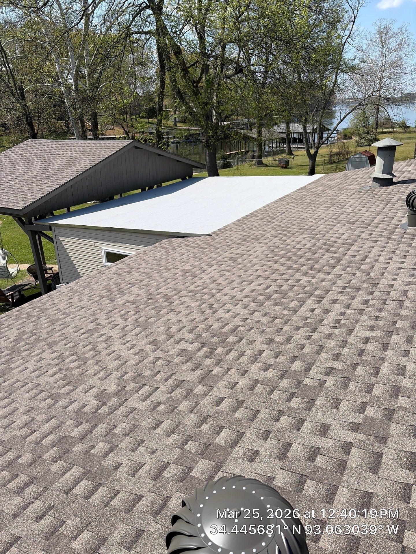 Complete Residential Roof Replacement and GAF Shingle Installation in Hot Springs by Temple Roofing and Exteriors