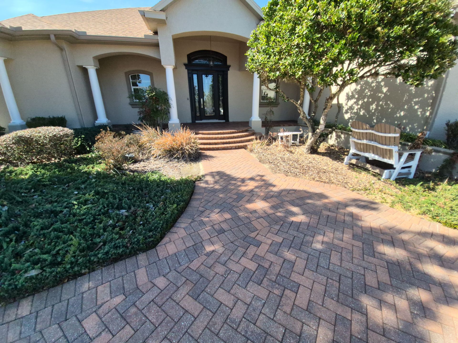 Brick Paver Sealing and Cleaning for Ocala Home and Pool Deck by Infinite Exteriors LLC