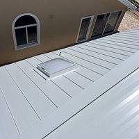 24ga 1" Nail-Strip Regal White  by Total Roofing System The Metal Roof Experts