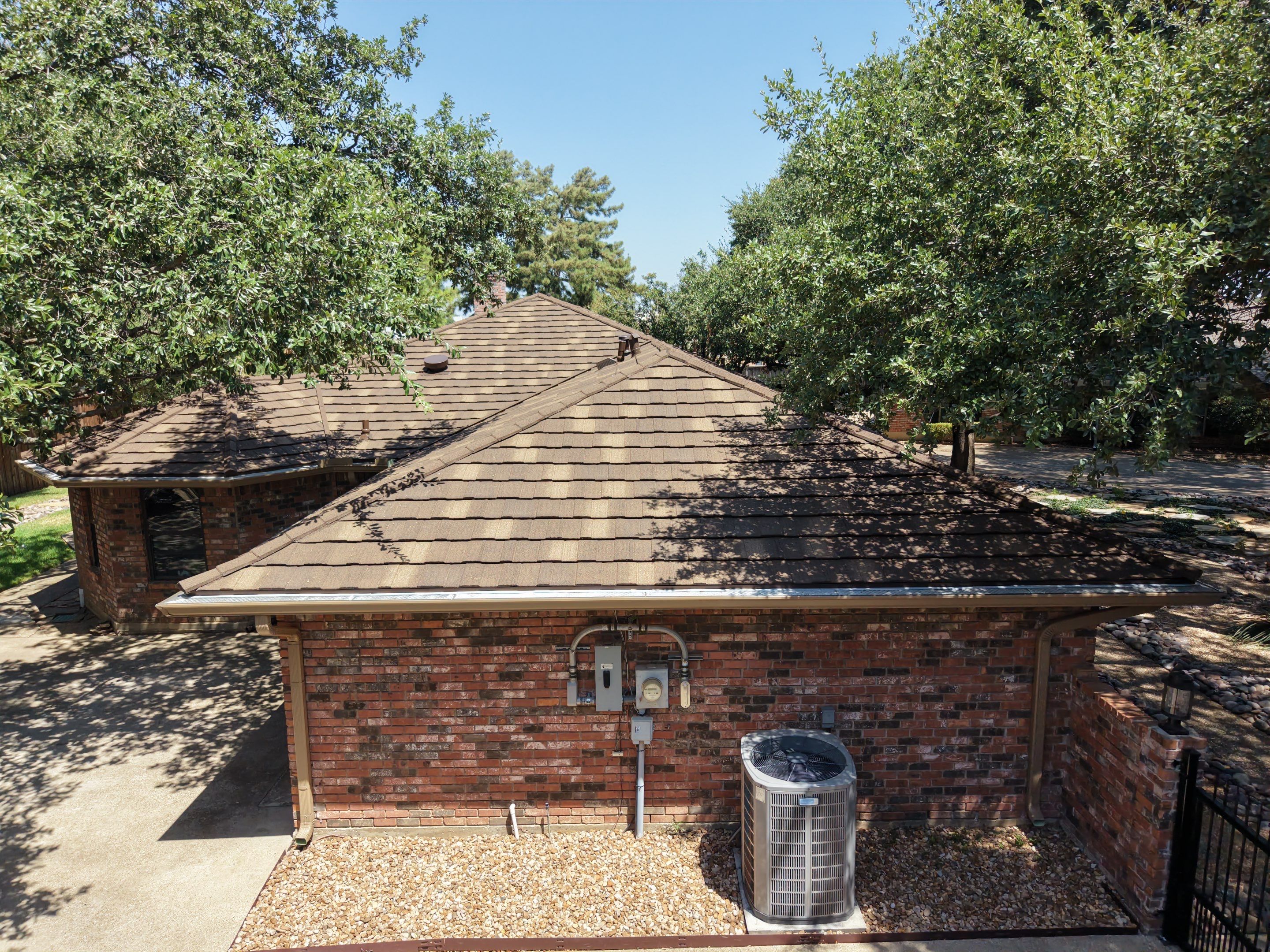 Decra Shake XD Install and Full General Contracting project in one of Arlington's beautiful communities by First United Roofing & Construction