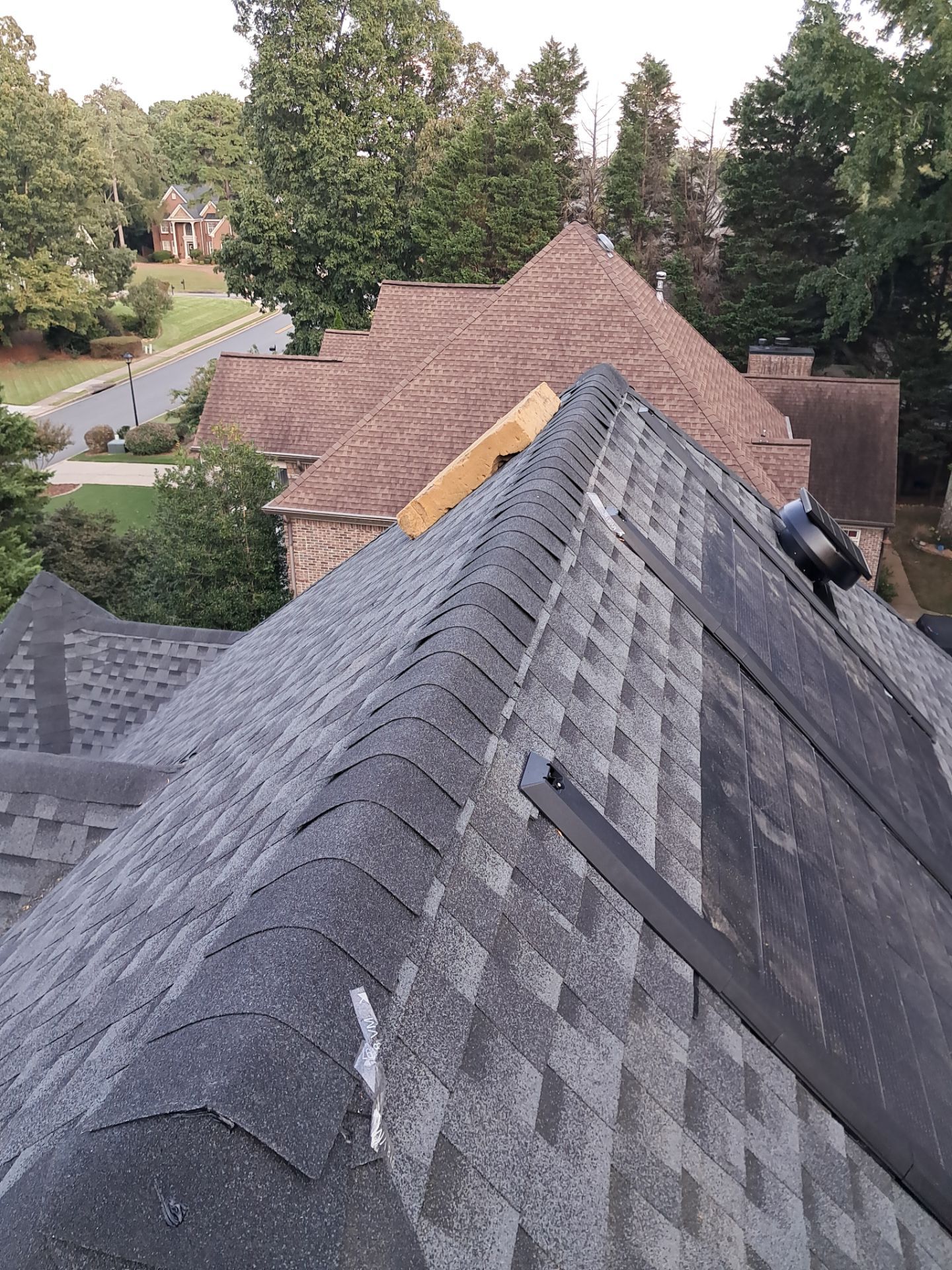Residential Roof Replacement using GAF HDZ - Charcoal shingles by Elite Roofing LLC