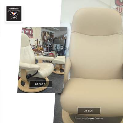 Swivel Chair & Footstool