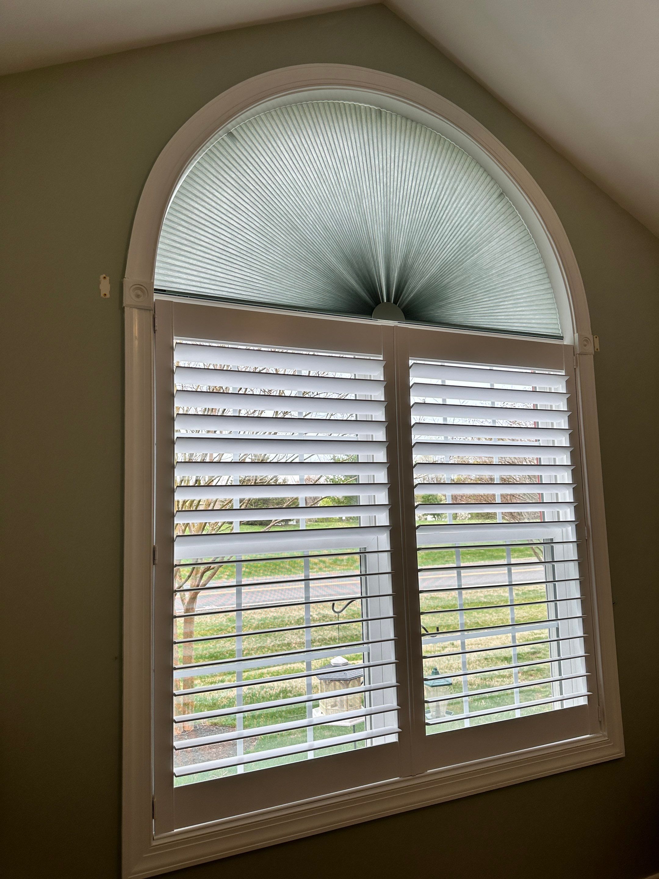 Shutter, Faux Wood Blind, and Honeycomb Installation - Leonardtown by Southern Maryland Custom Blinds
