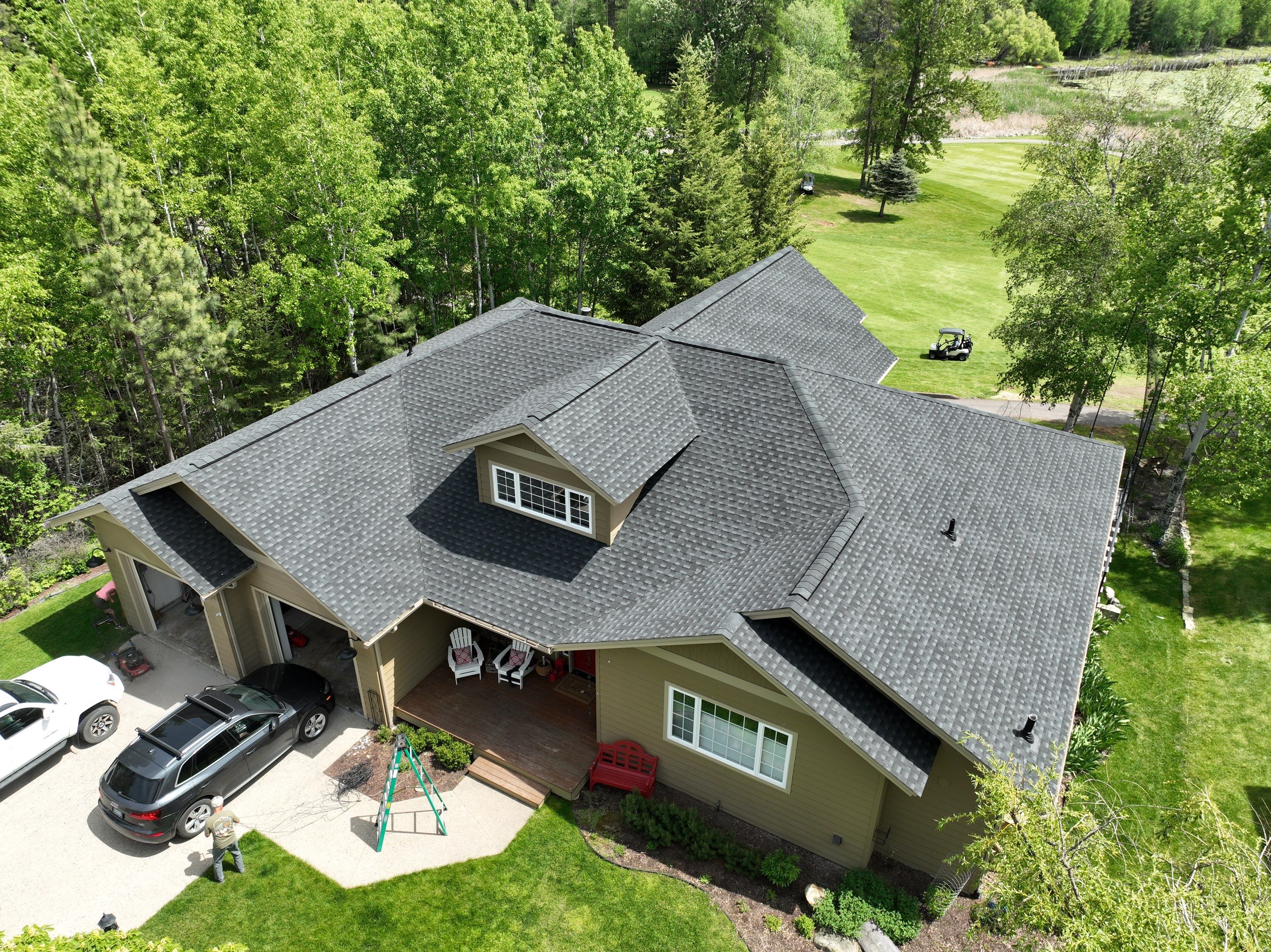 GAF HDZ Charcoal Roof Replacement  by Montana Roofing Solutions