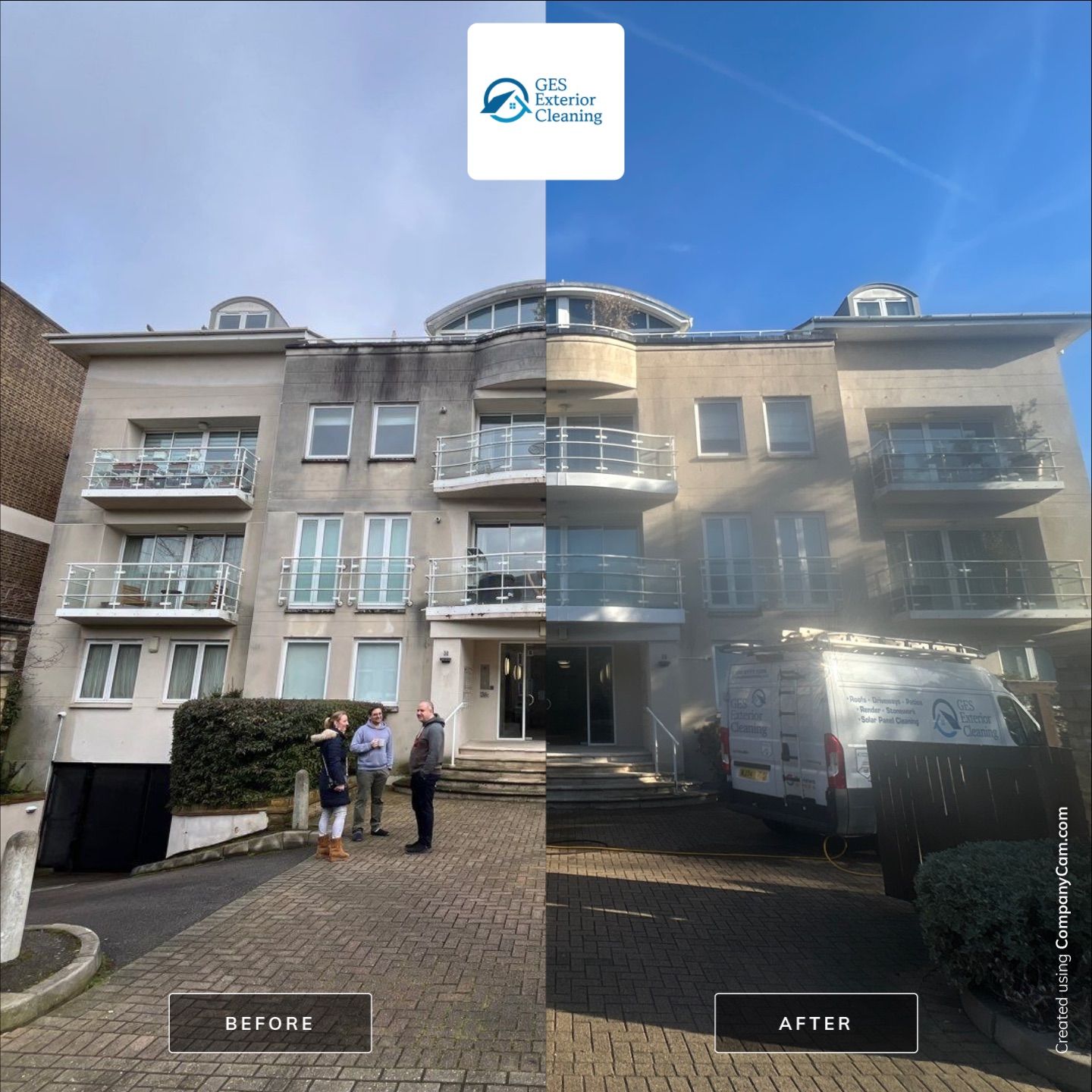 Comprehensive Exterior Render and Brickwork Cleaning in Wandsworth by Ges Exterior Cleaning ltd