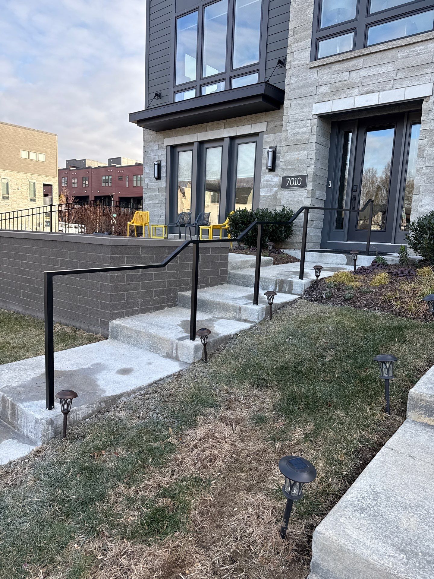 Minimalist Custom Handrail with Square & Rectangular Tubing – Bethesda, MD by Capitol Iron Works