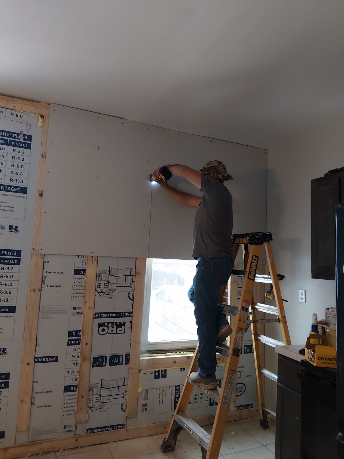 Rear Door Replacement and Kitchen Wall Restoration – St. Louis, MO by Legendary Services Company LLC.