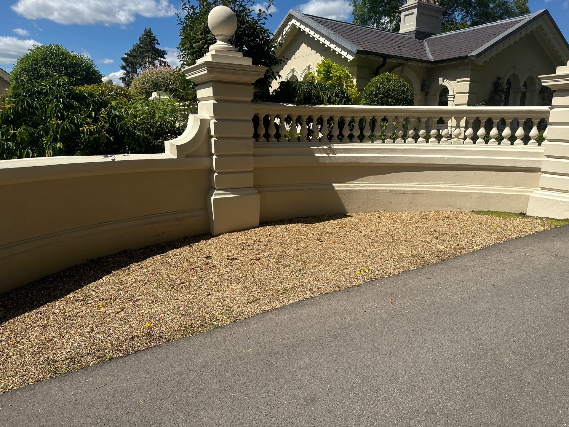 Render Clean using Honda 15lpm Low Pressure Washing Machine by Ges Exterior Cleaning ltd