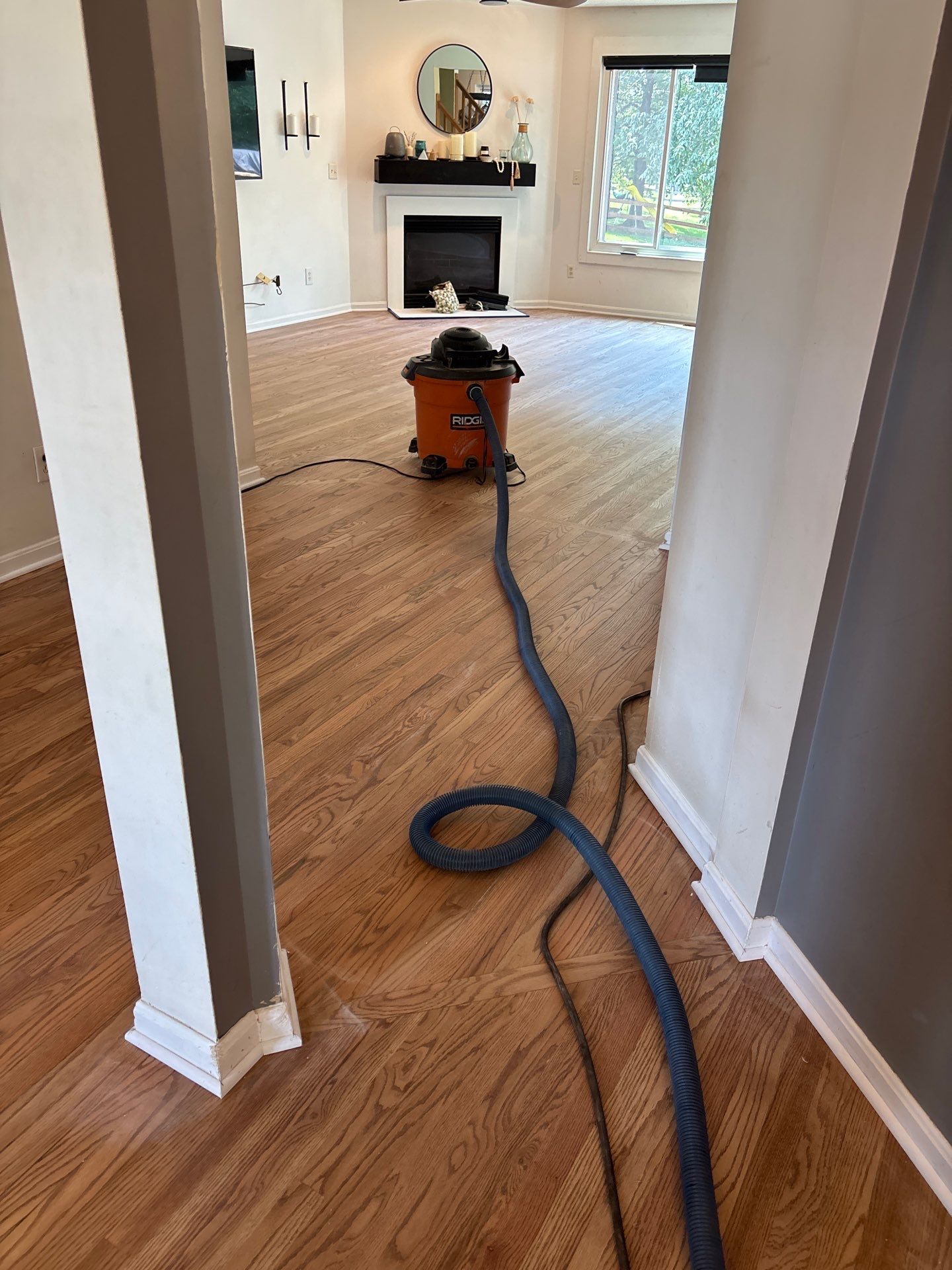 Natural Oak Hardwood Installation and Refinishing in Florence, Kentucky by Footprints Floors Kentucky