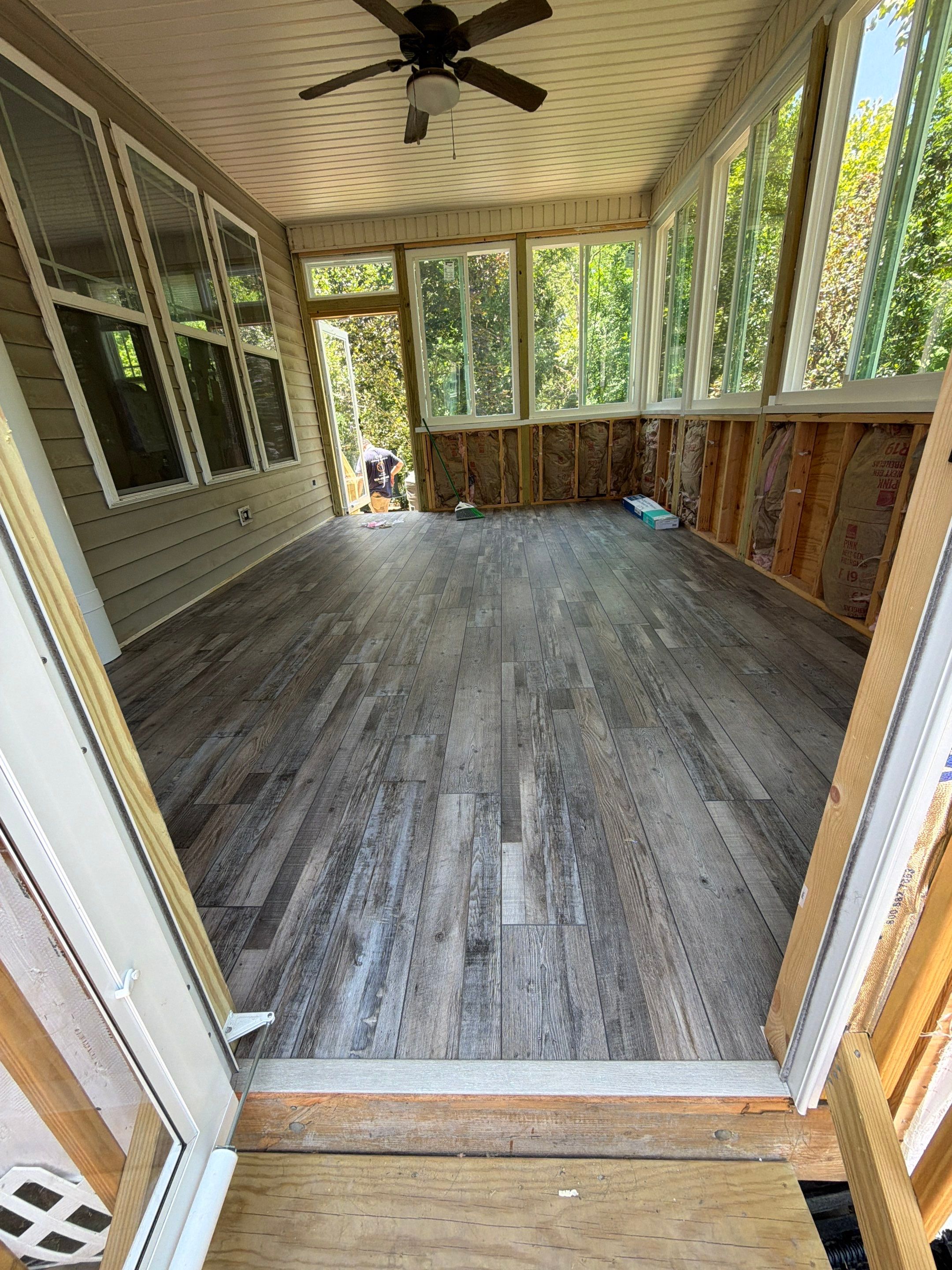 Custom Sunroom Conversion and Screened Porch Addition in Wake Forest by The Remodeling Company