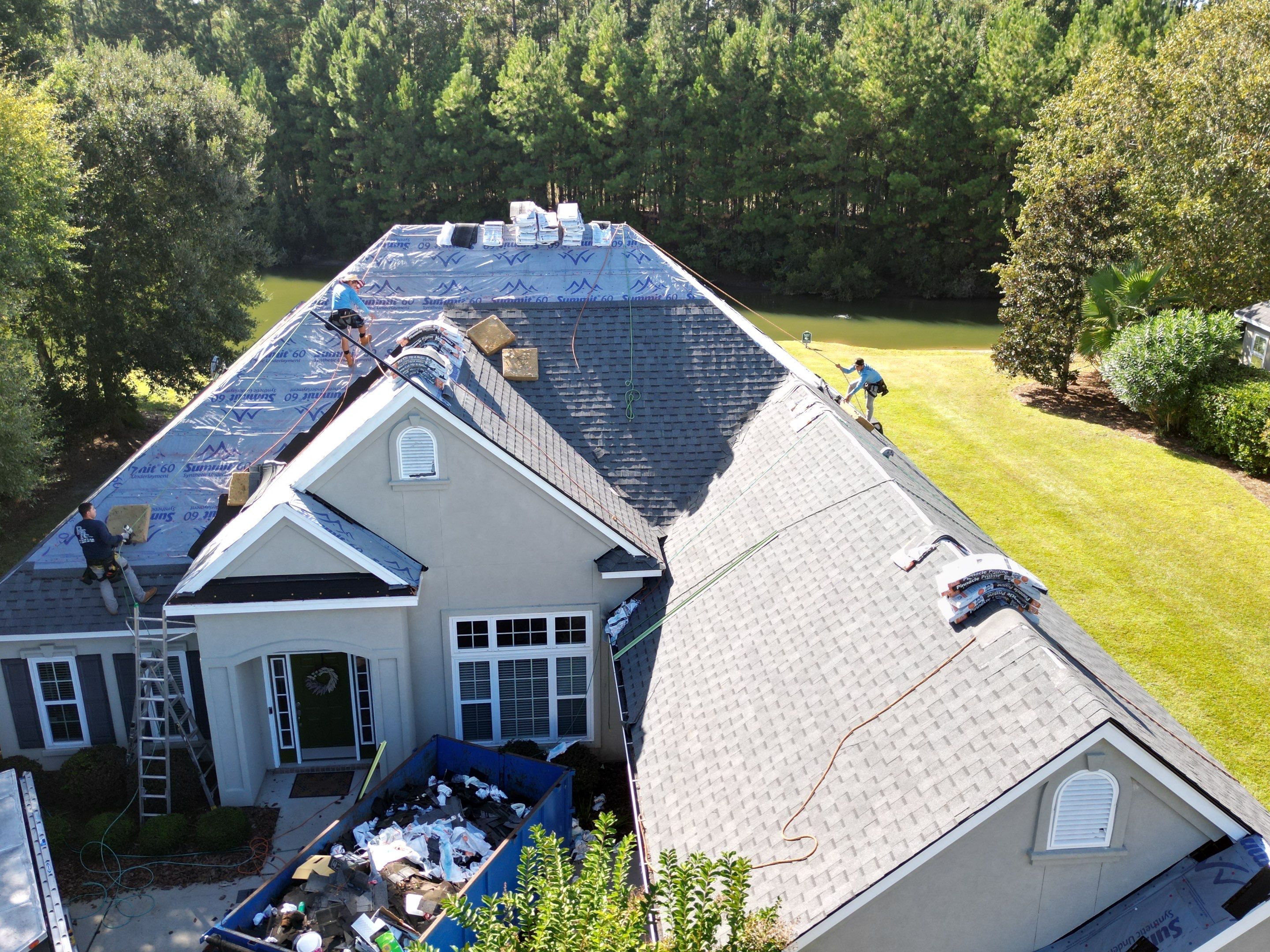 Residential Roofing Installation using Atlas Pinnacle Pristine Pewter by Talya Roofing