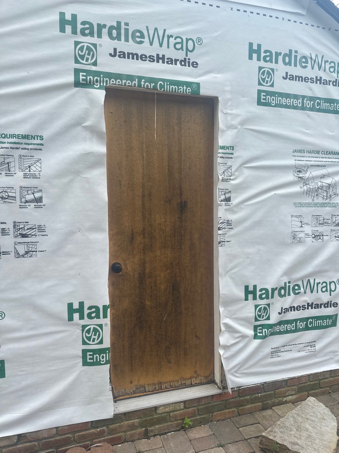 Siding Installation using Hardie Plank Artic white by A Plus Exterior