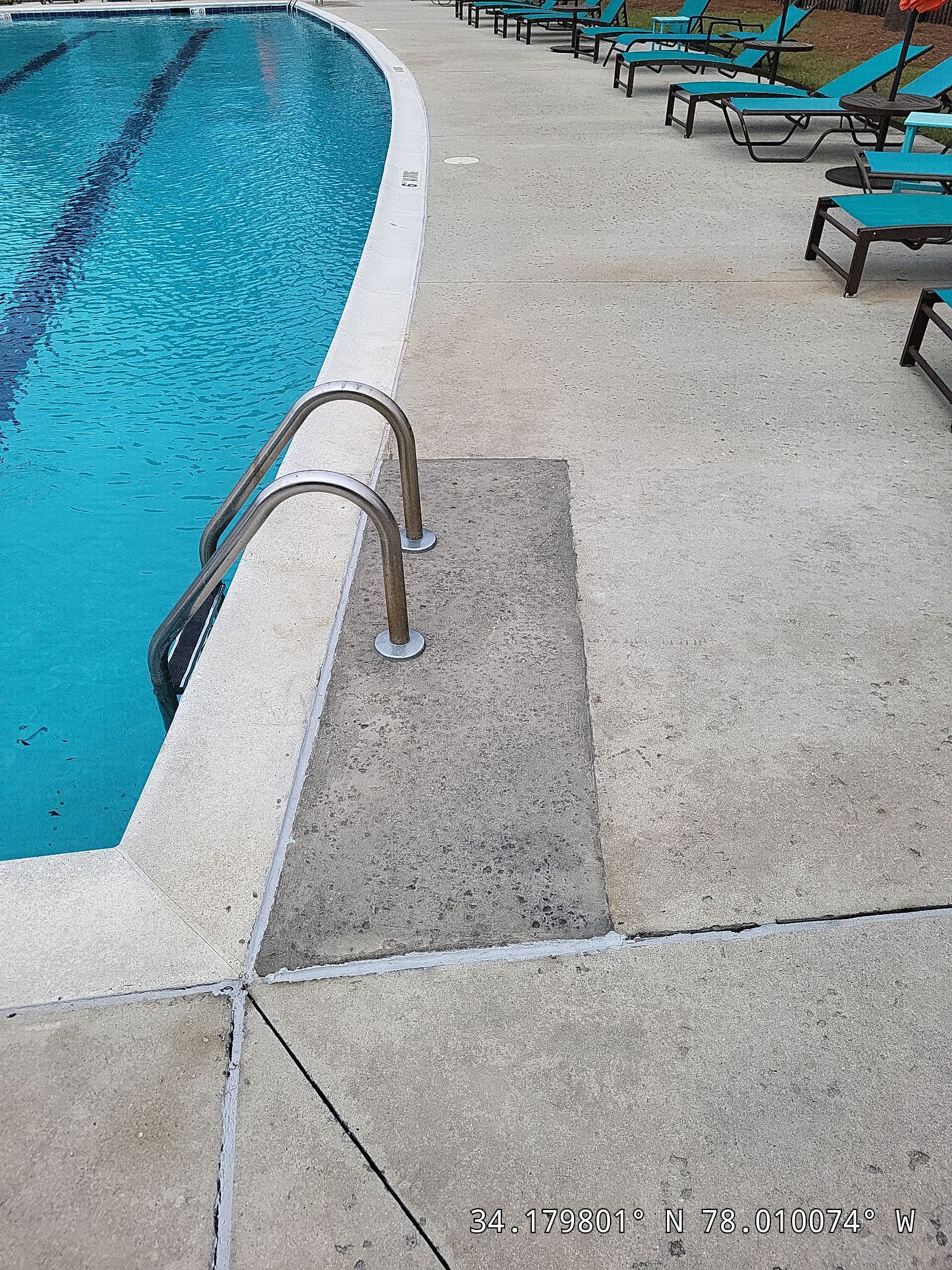 Brunswick Forest Poll Deck Concrete Repairs in Leland, NC by RGR Construction and Roofing, LLC