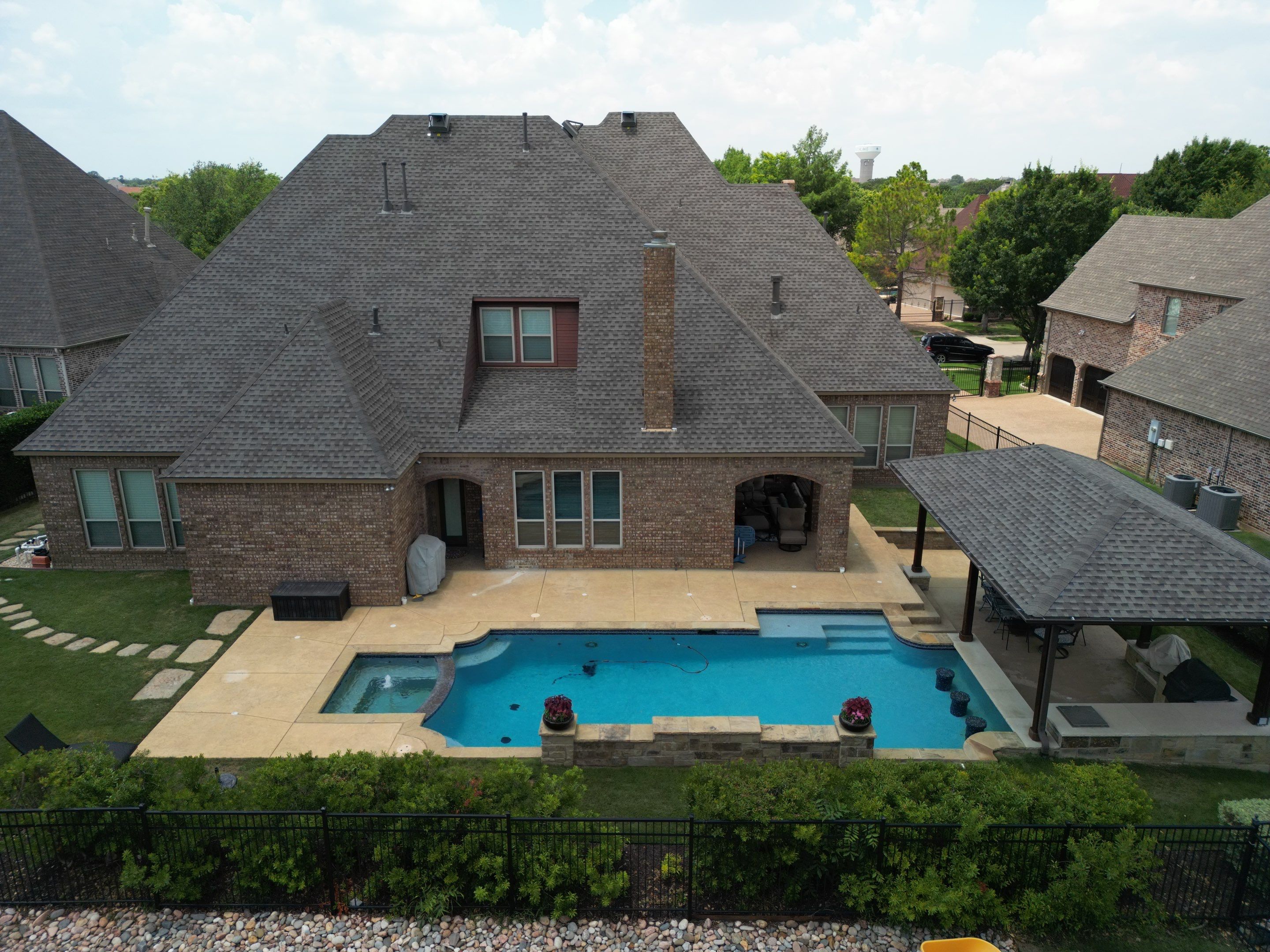 Beautiful Estate Remodel - Roof, Copper Gutters, Exterior Stain, Siding Replacement by First United Roofing & Construction
