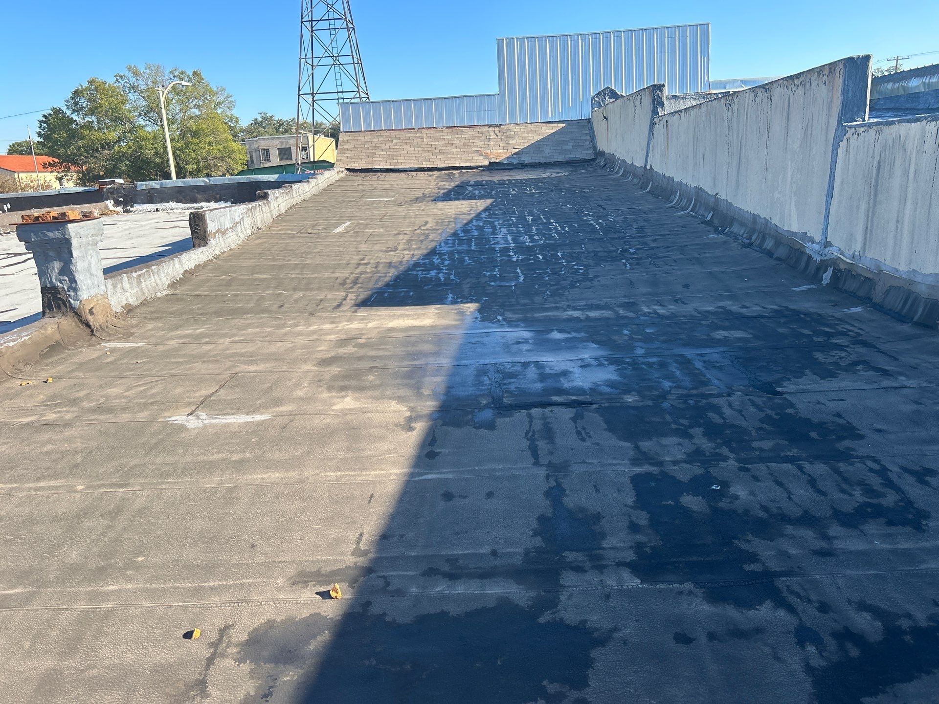 Downtown Gladewater Commercial Foam Roof Restoration – SPF + High-Tensile Acrylic by All Star Roofing LLC