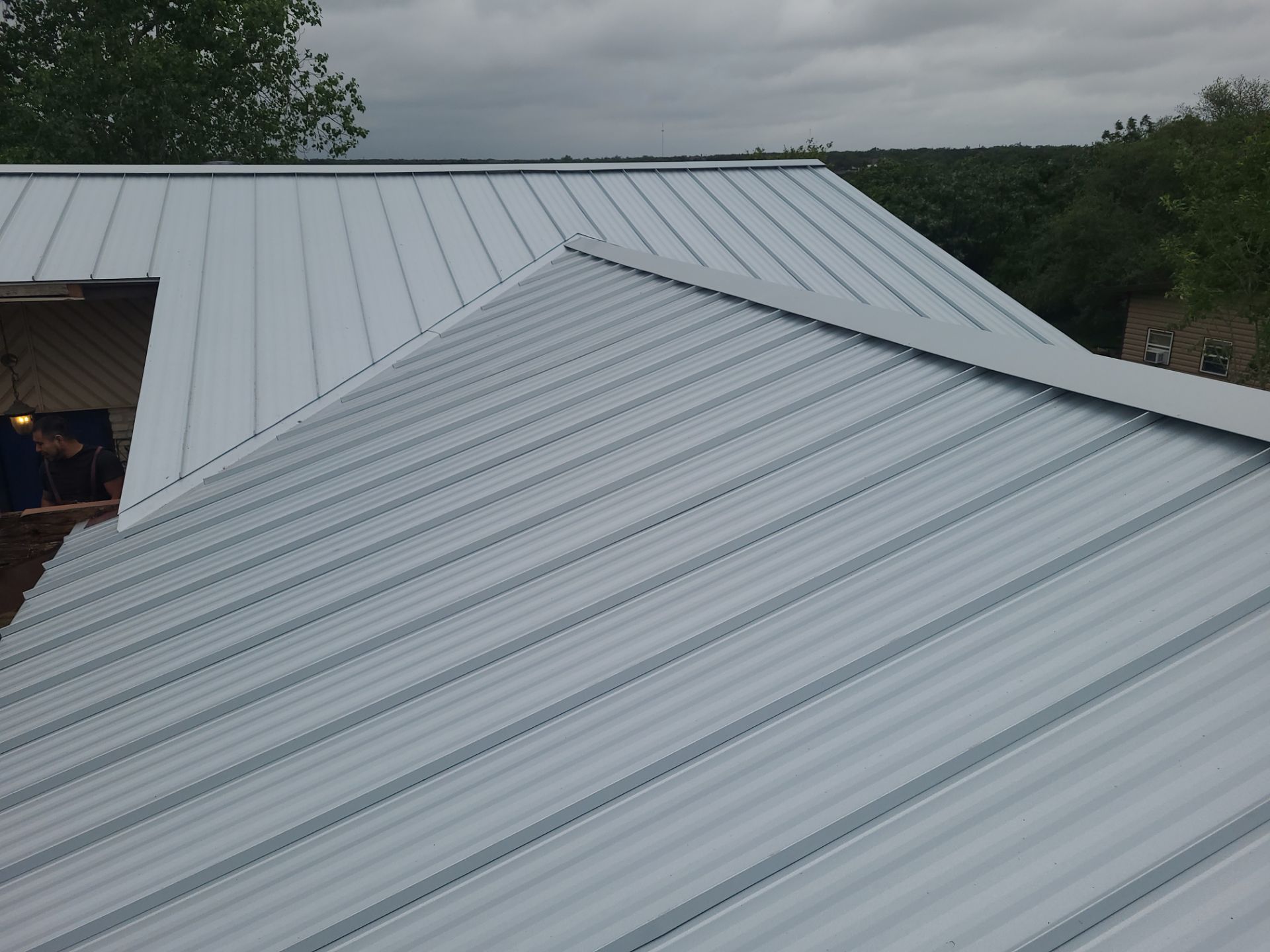 Galvalume Standing Seam offers a 45-year finish warranty! by Oakwood Roofing and Construction, LLC