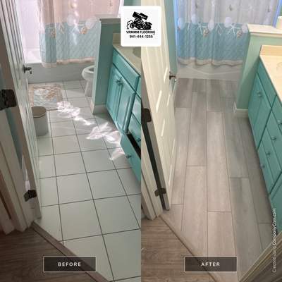 Bathroom upgrade ( From tile to LVP)