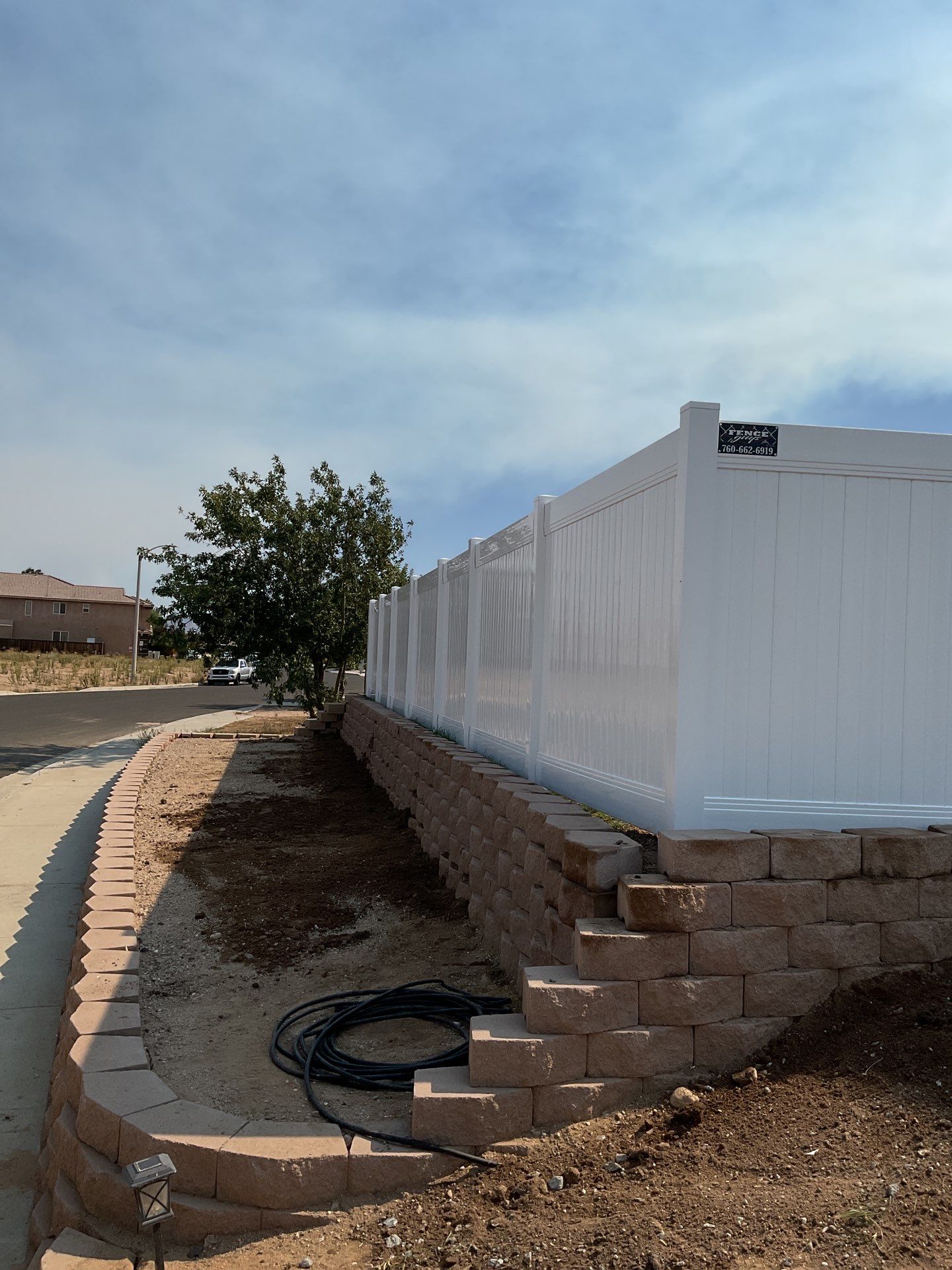 Fence Installation using Vinyl by Fence Guys Inc. 